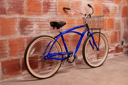 Phat Cycles blue cruiser bike, fixed gear, blue & black 46cm/Medium frame