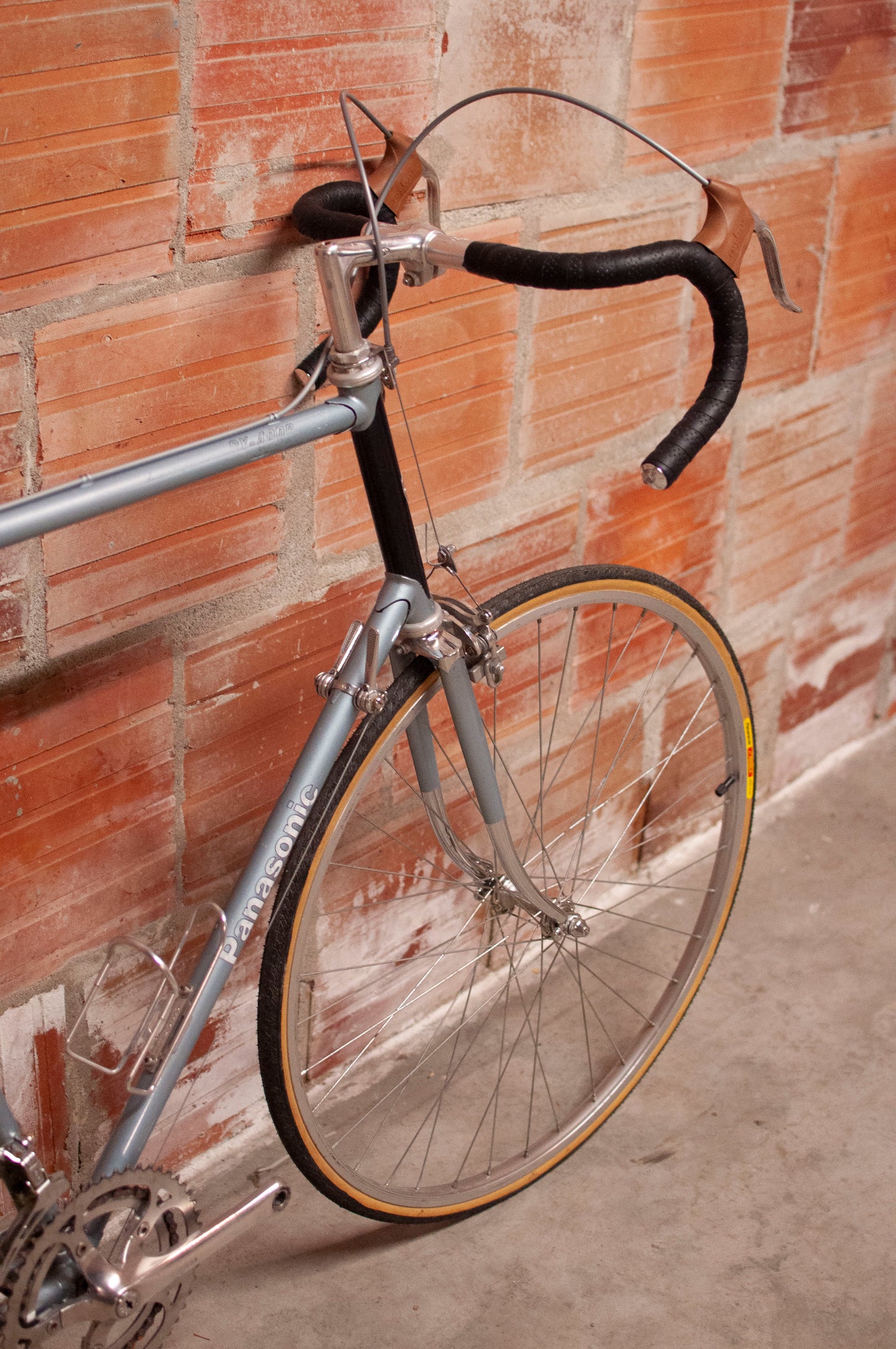 Panasonic DX-4000 Vintage Road Bike, 64 cm, Silver & Black