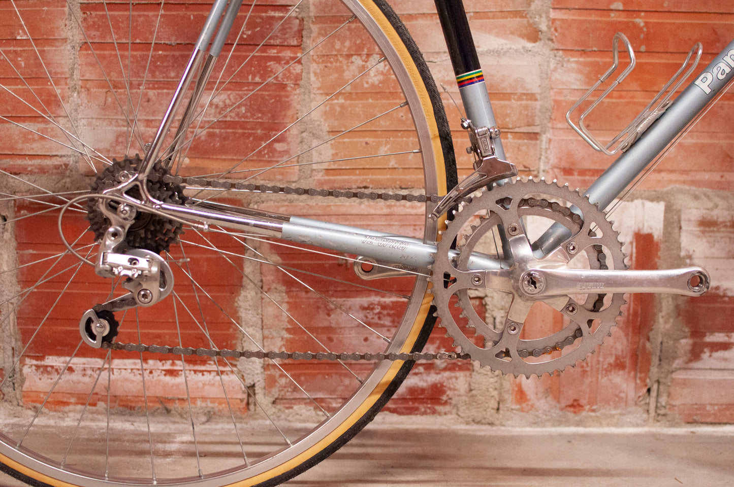 Panasonic DX-4000 Vintage Road Bike, 64 cm, Silver & Black
