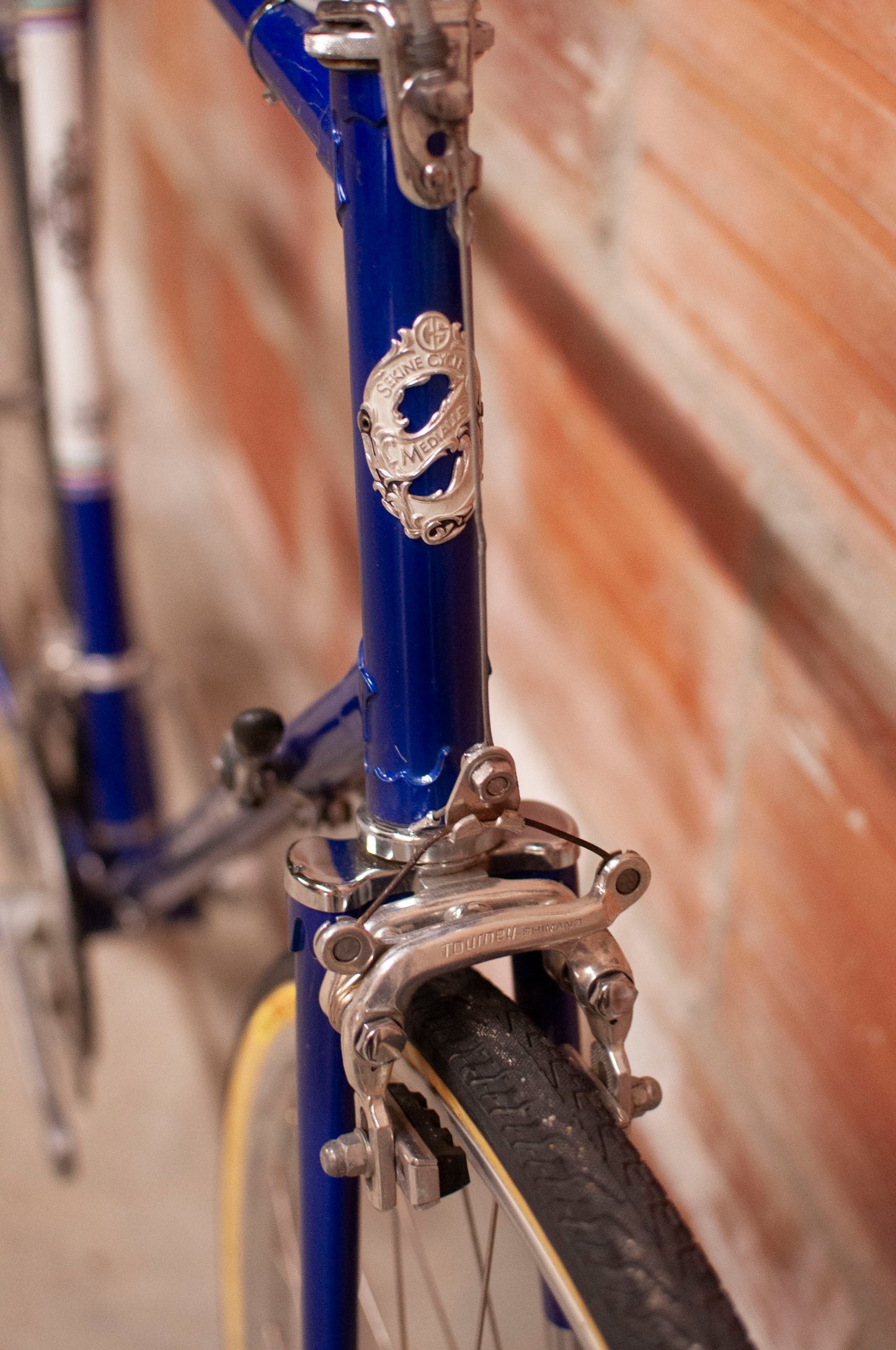 Sekine Vintage Road Bike, Blue, 62 cm