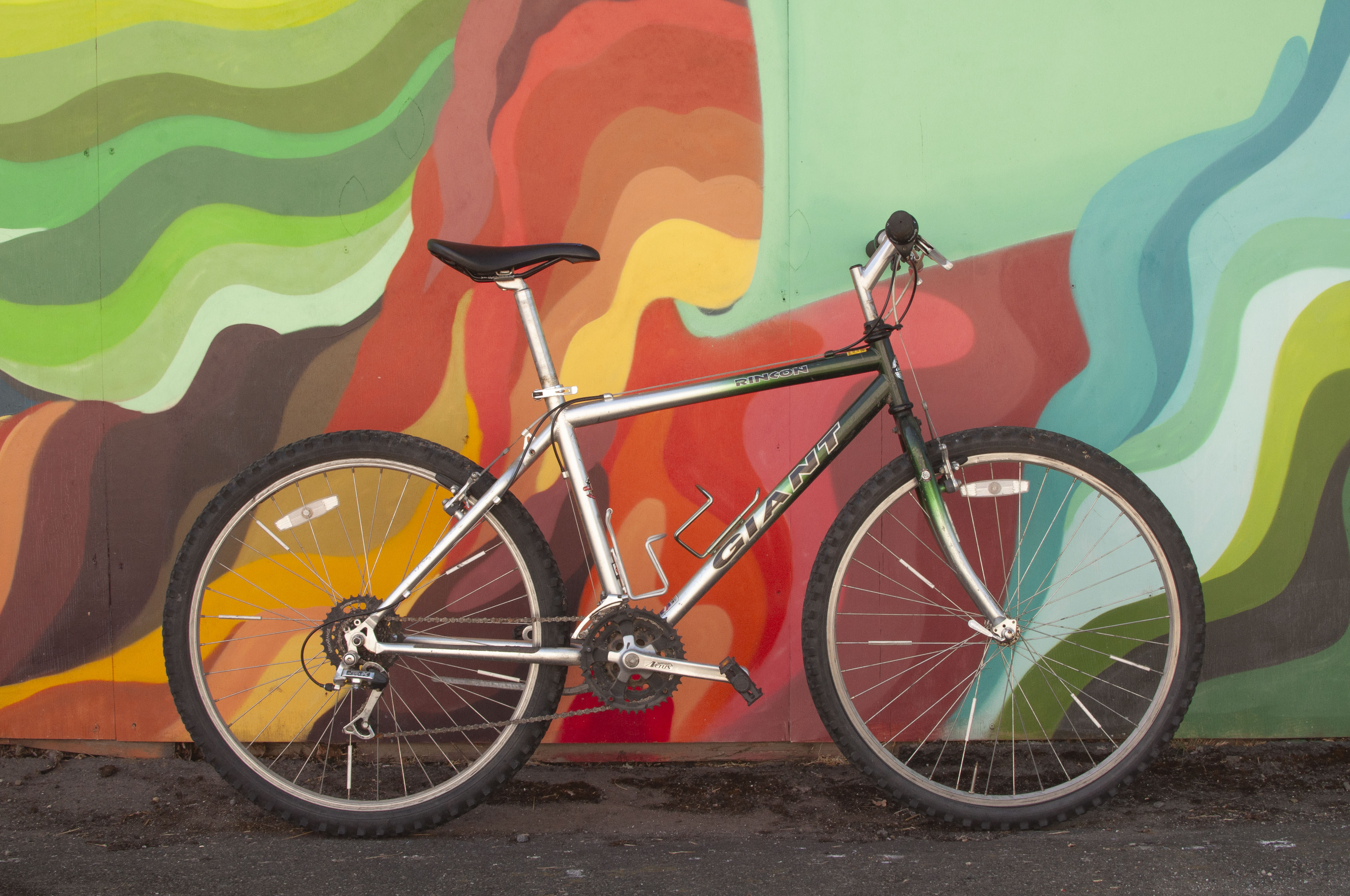 Giant Rincon Rigid Mountain Bike, Medium, Green & Silver, Used – Cycle & Coffee