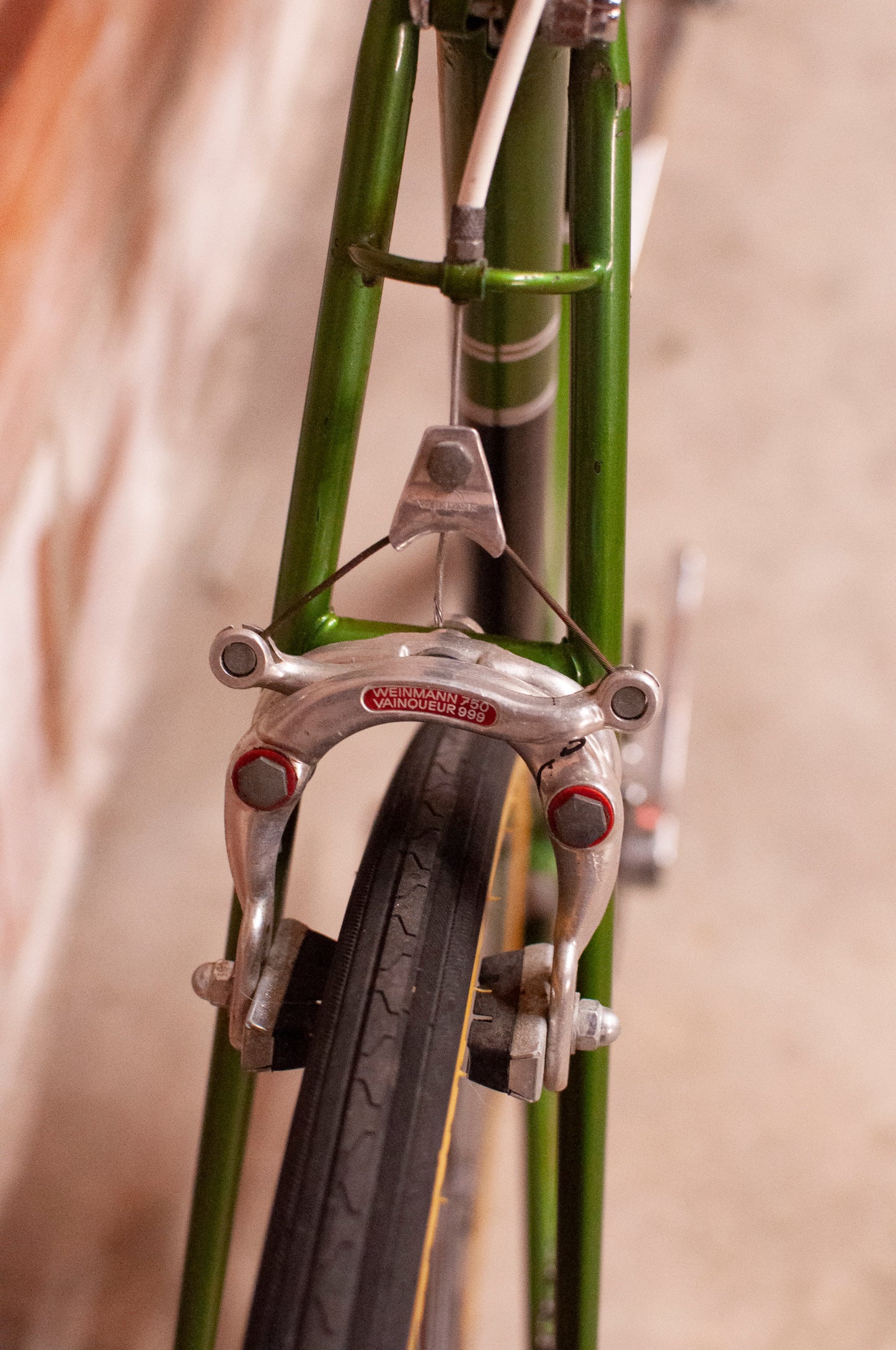Raleigh Grand Prix Vintage Road Bike, 59 cm/XL, Green, gold and black