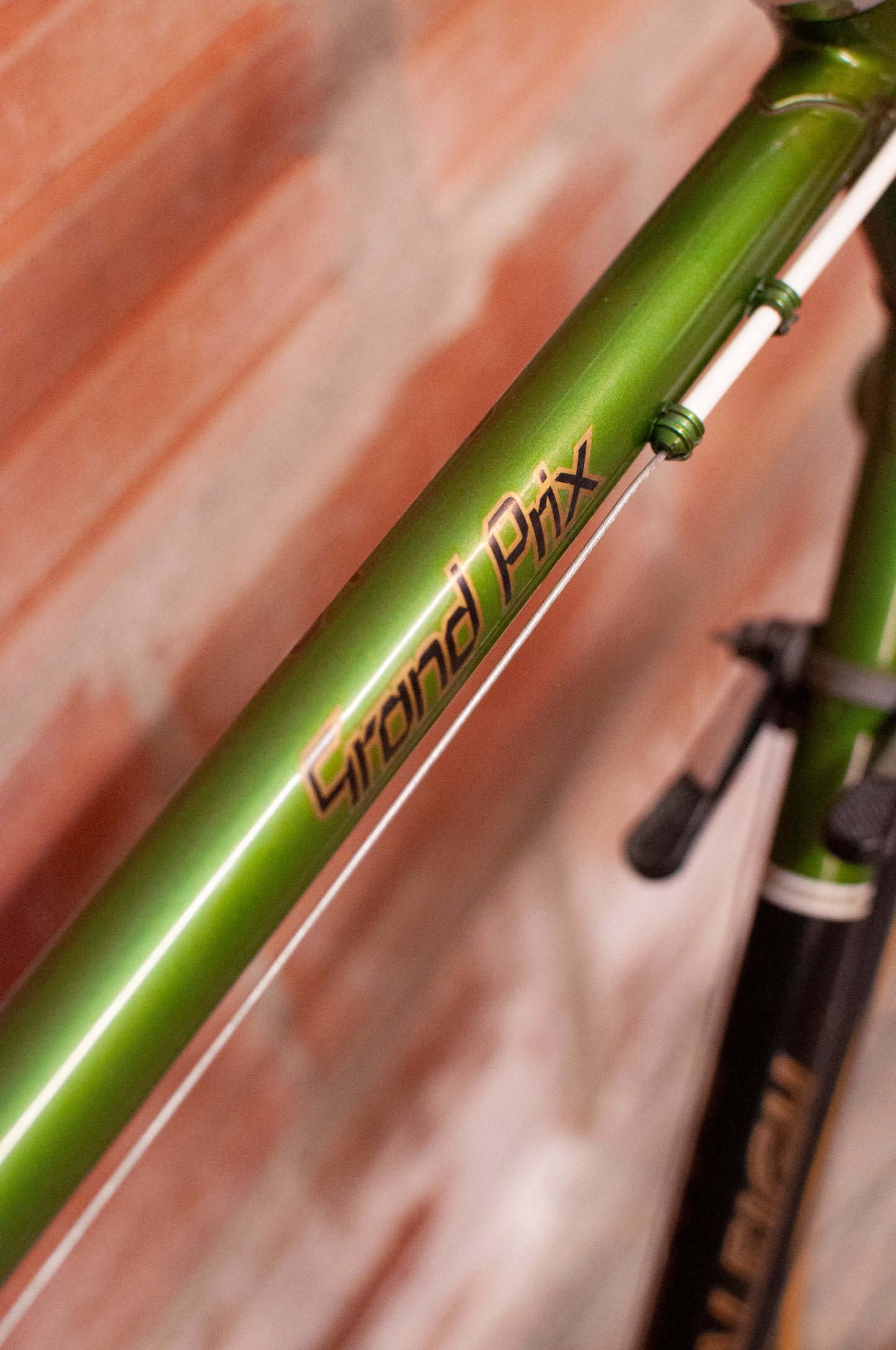 Raleigh Grand Prix Vintage Road Bike, 59 cm/XL, Green, gold and black