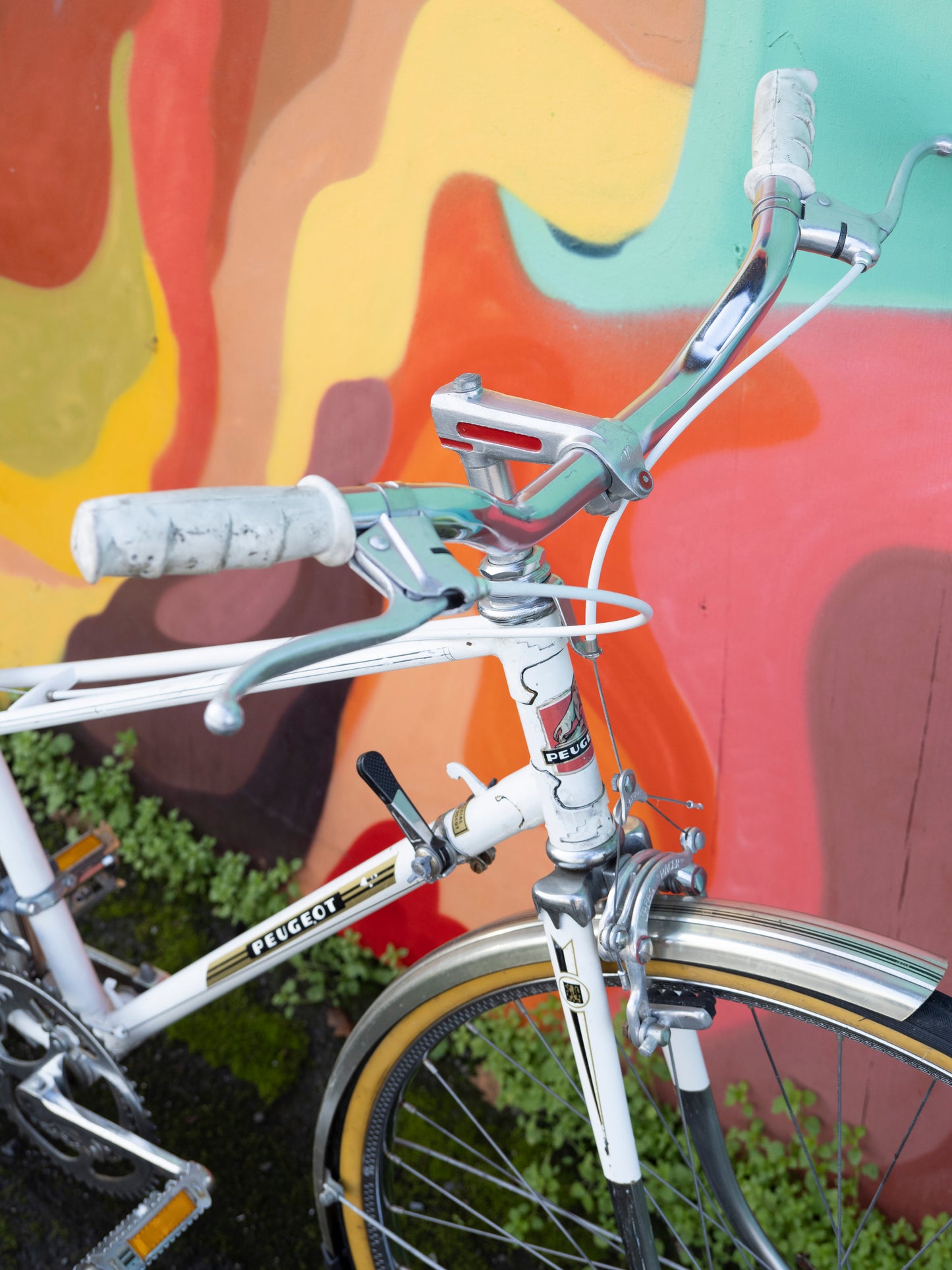 Peugeot Vintage Mixte Road Bike, White, 53cm/Medium