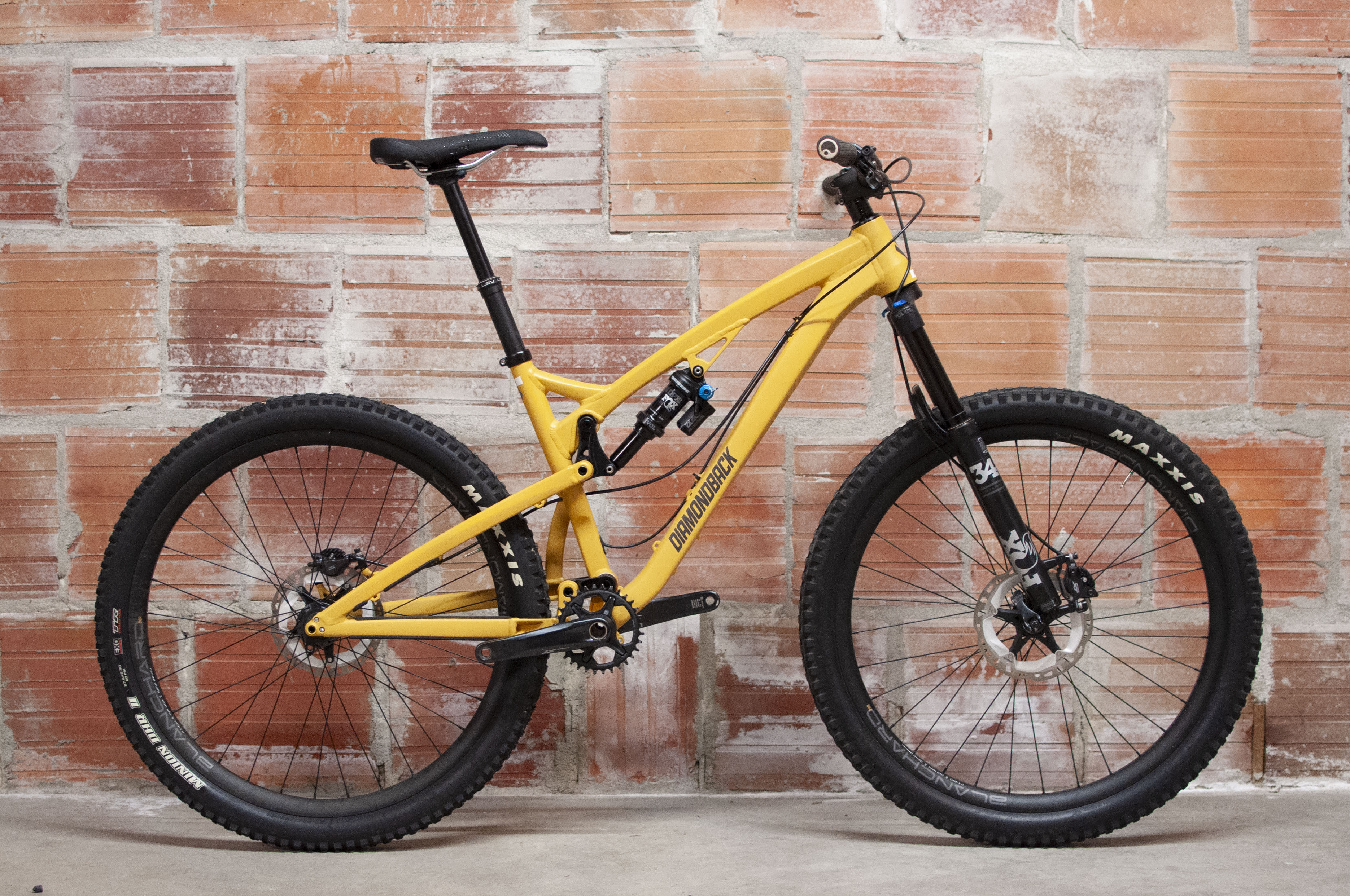 Diamondback Release Full Suspension Mountain Bike, MD, Mustard