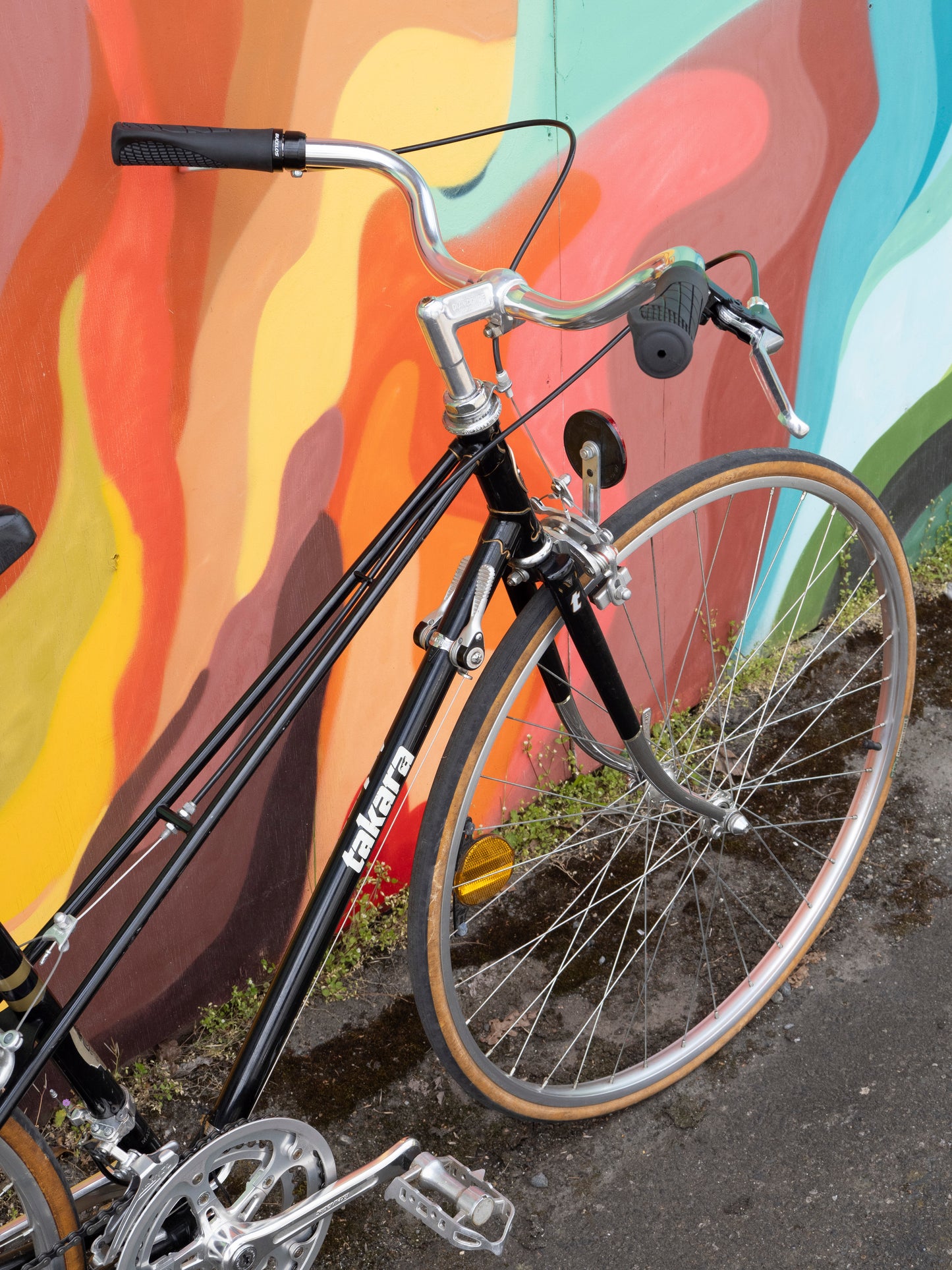 Takara Mixte Vintage Road Bike, Black, 19 in