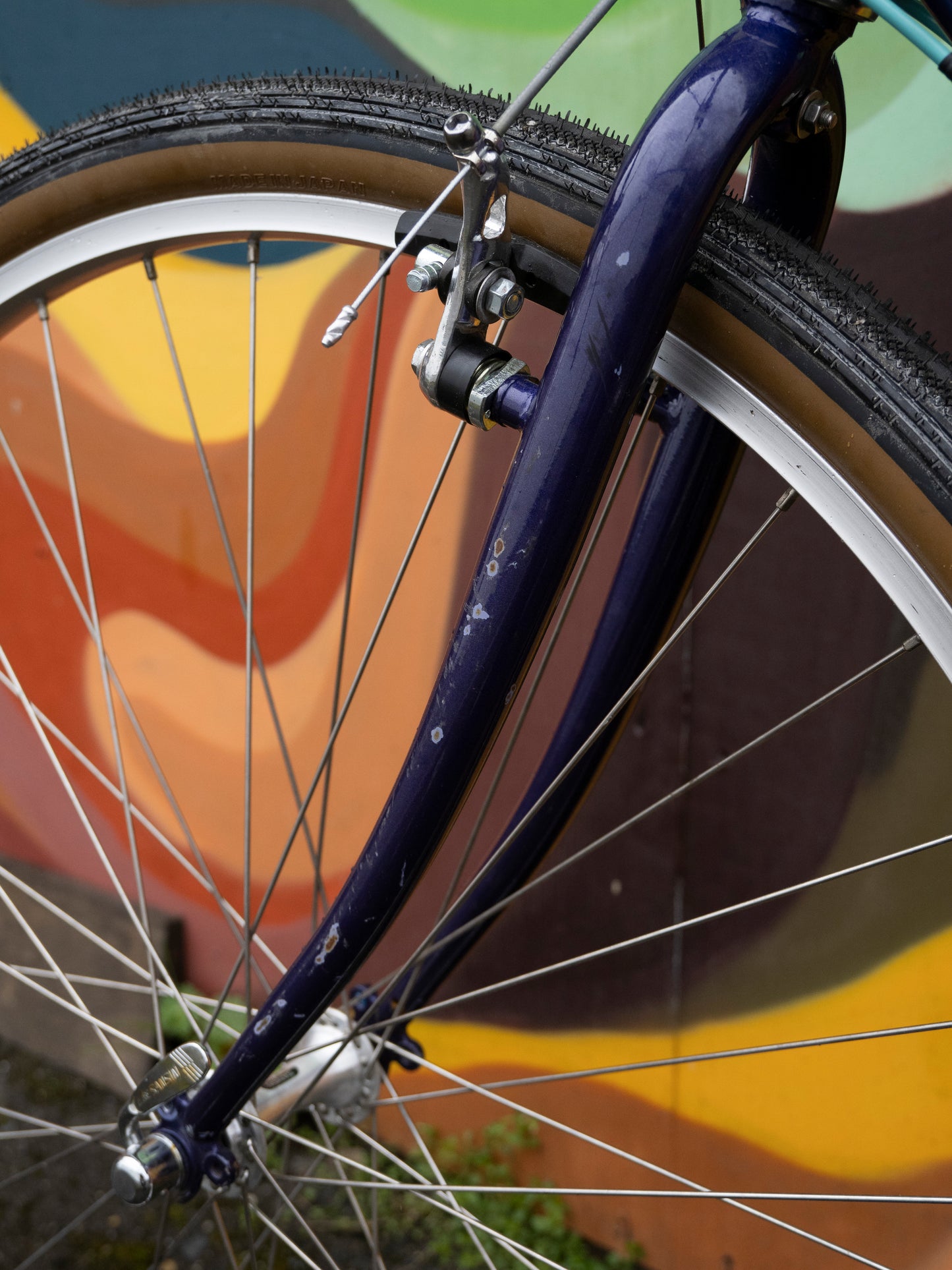 Bridgestone XO-5 Vintage Hybrid Bicycle, Purple, 16 in/XS