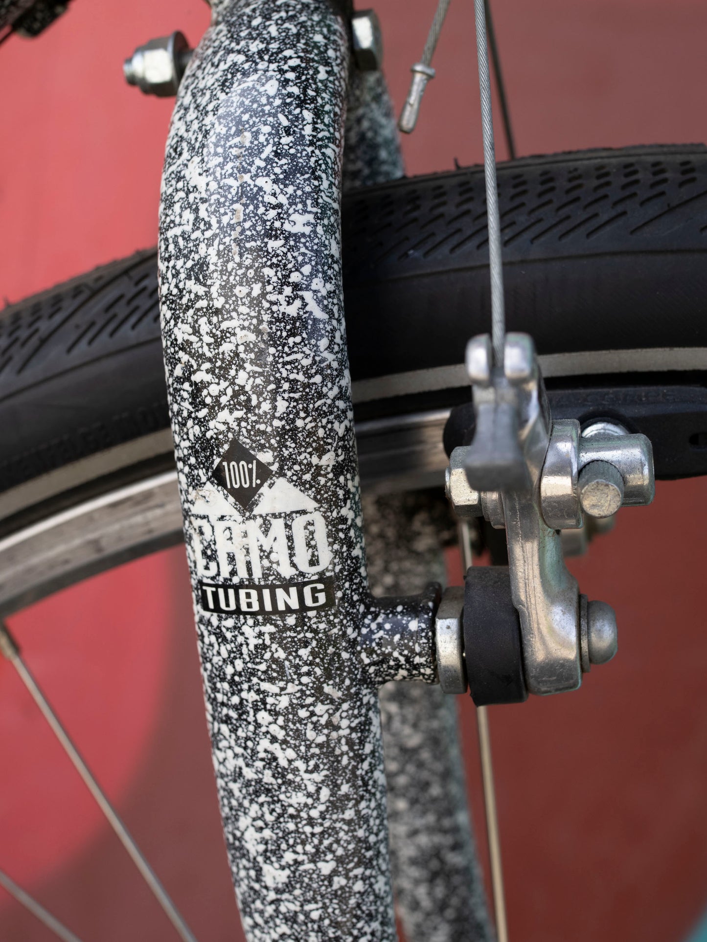 Diamondback Override 90s Hybrid Bike, speckled black & white, 44cm