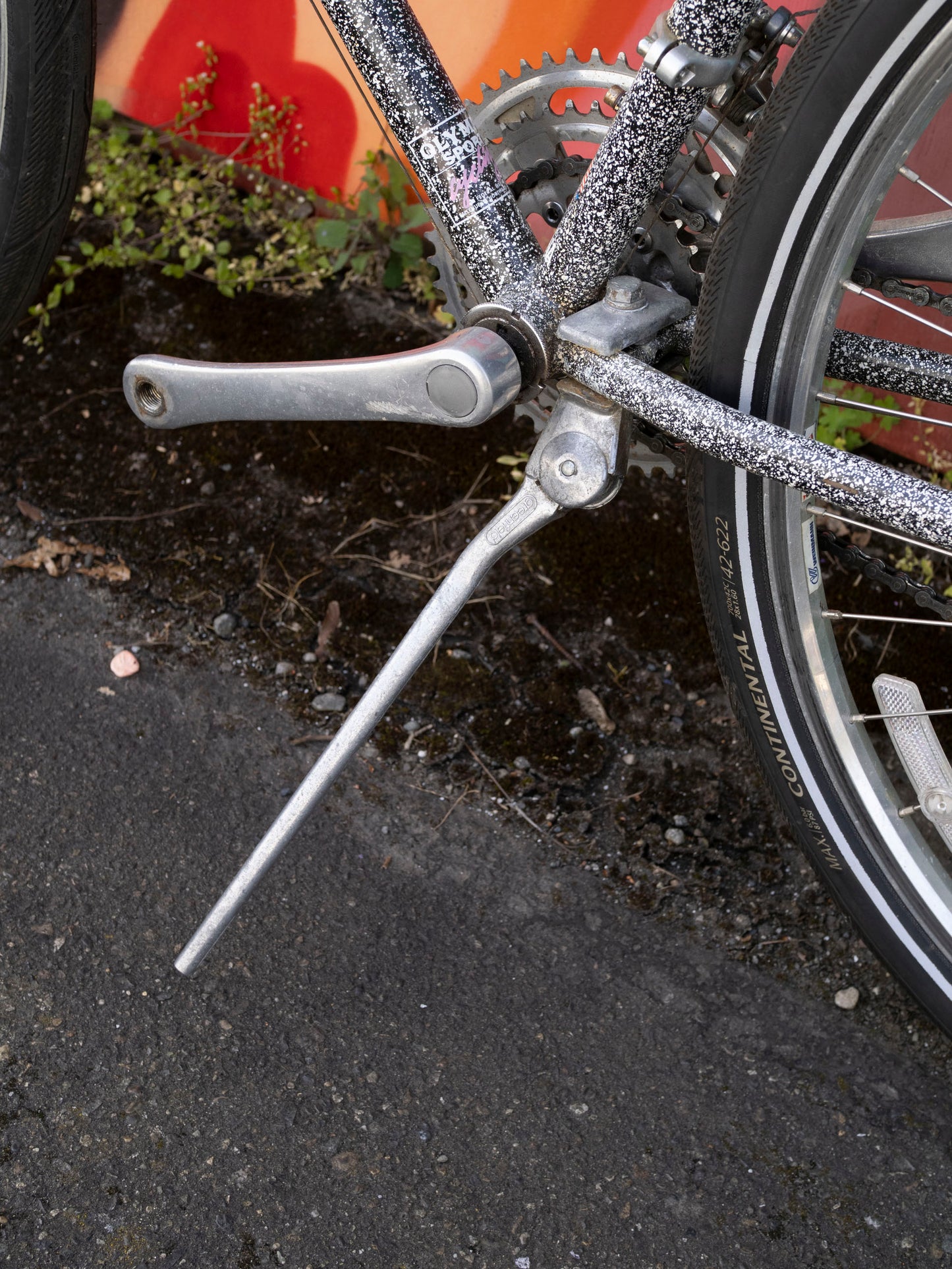 Diamondback Override 90s Hybrid Bike, speckled black & white, 44cm