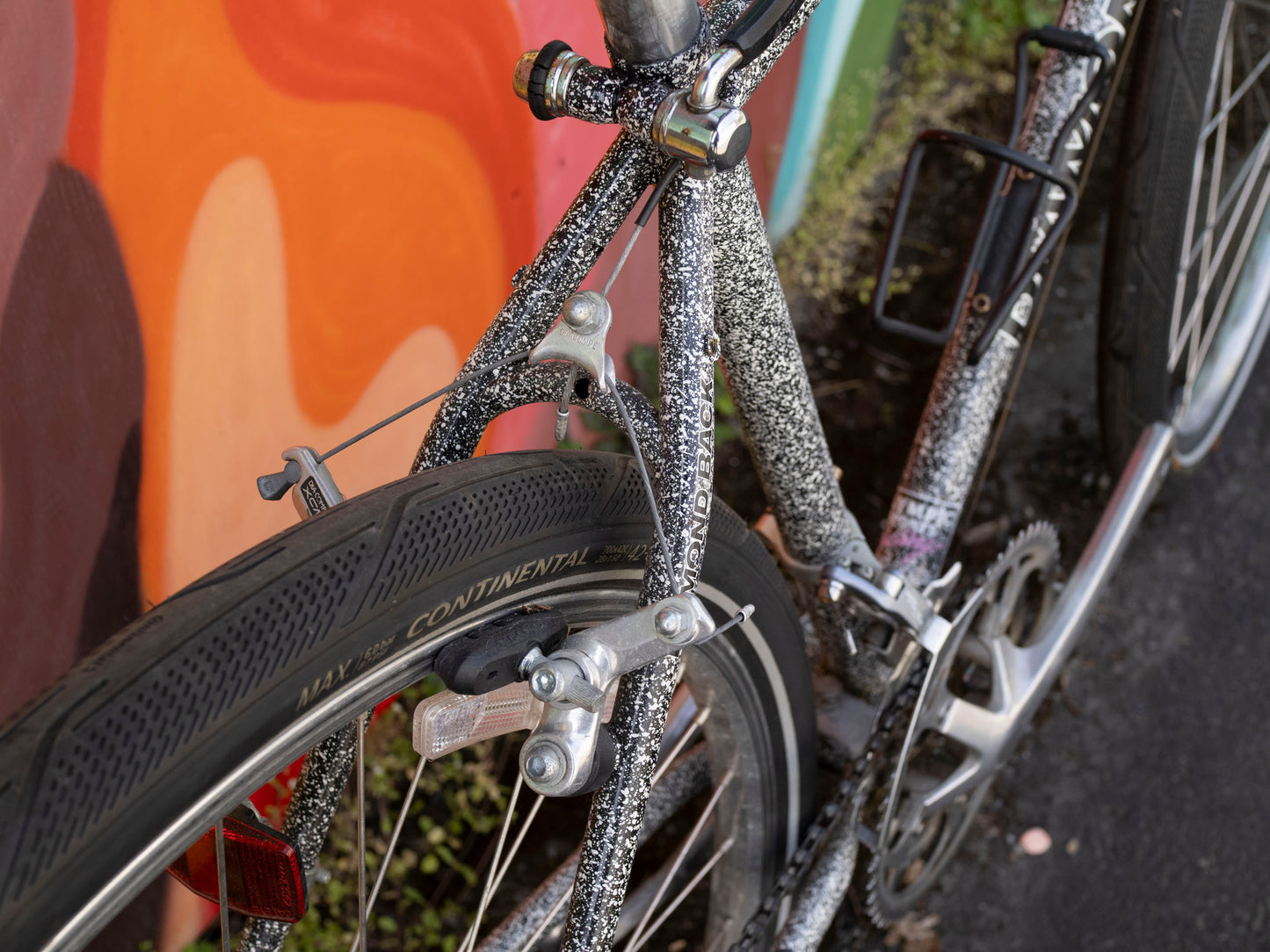 Diamondback Override 90s Hybrid Bike, speckled black & white, 44cm