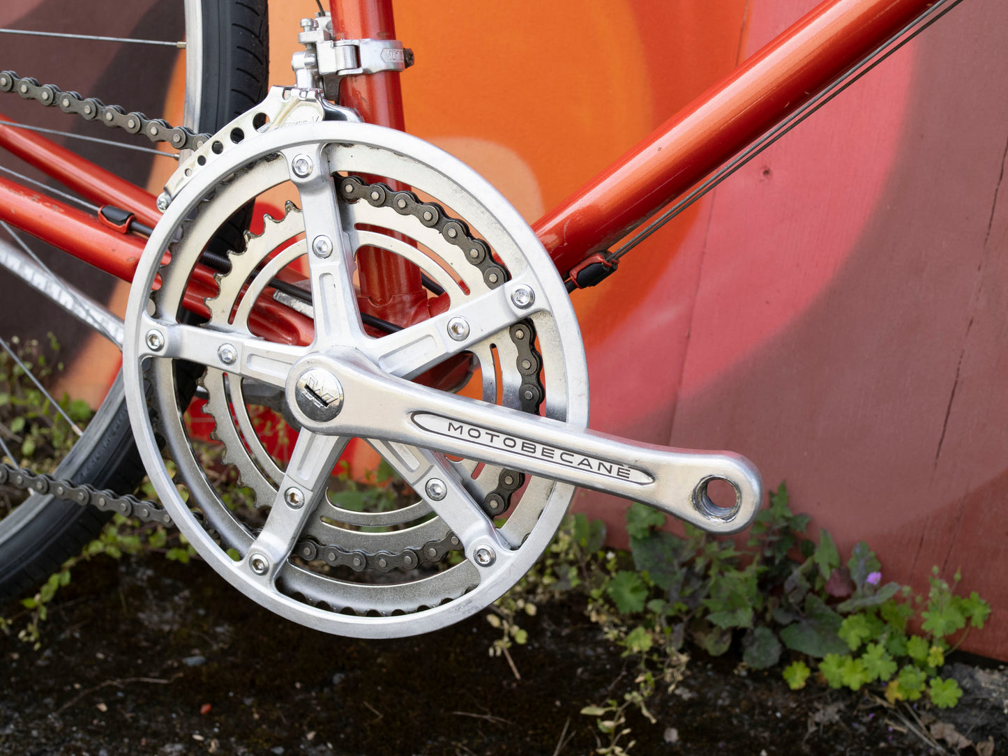 Vintage Motobecane Super Mirage Touring Bike, Red & Gold, 58cm