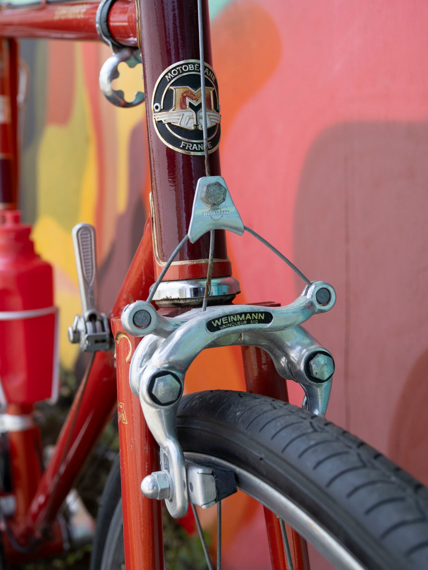 Vintage Motobecane Super Mirage Touring Bike, Red & Gold, 58cm