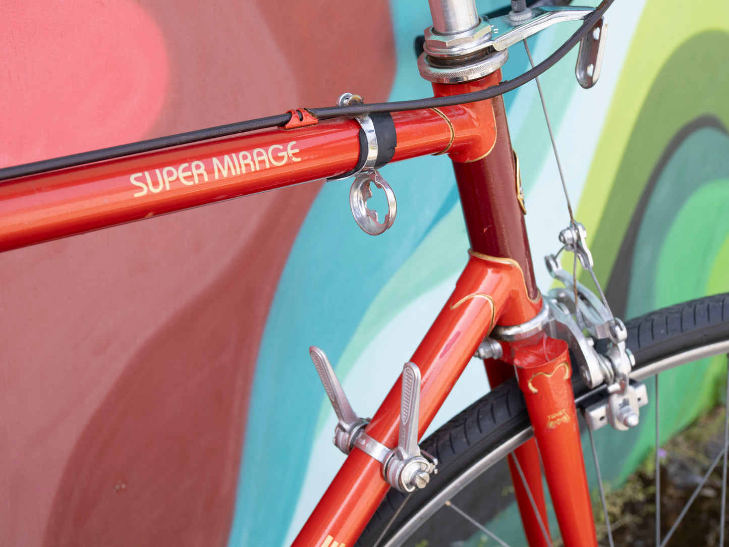 Vintage Motobecane Super Mirage Touring Bike, Red & Gold, 58cm