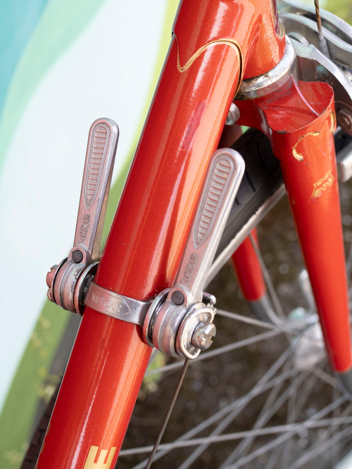 Vintage Motobecane Super Mirage Touring Bike, Red & Gold, 58cm