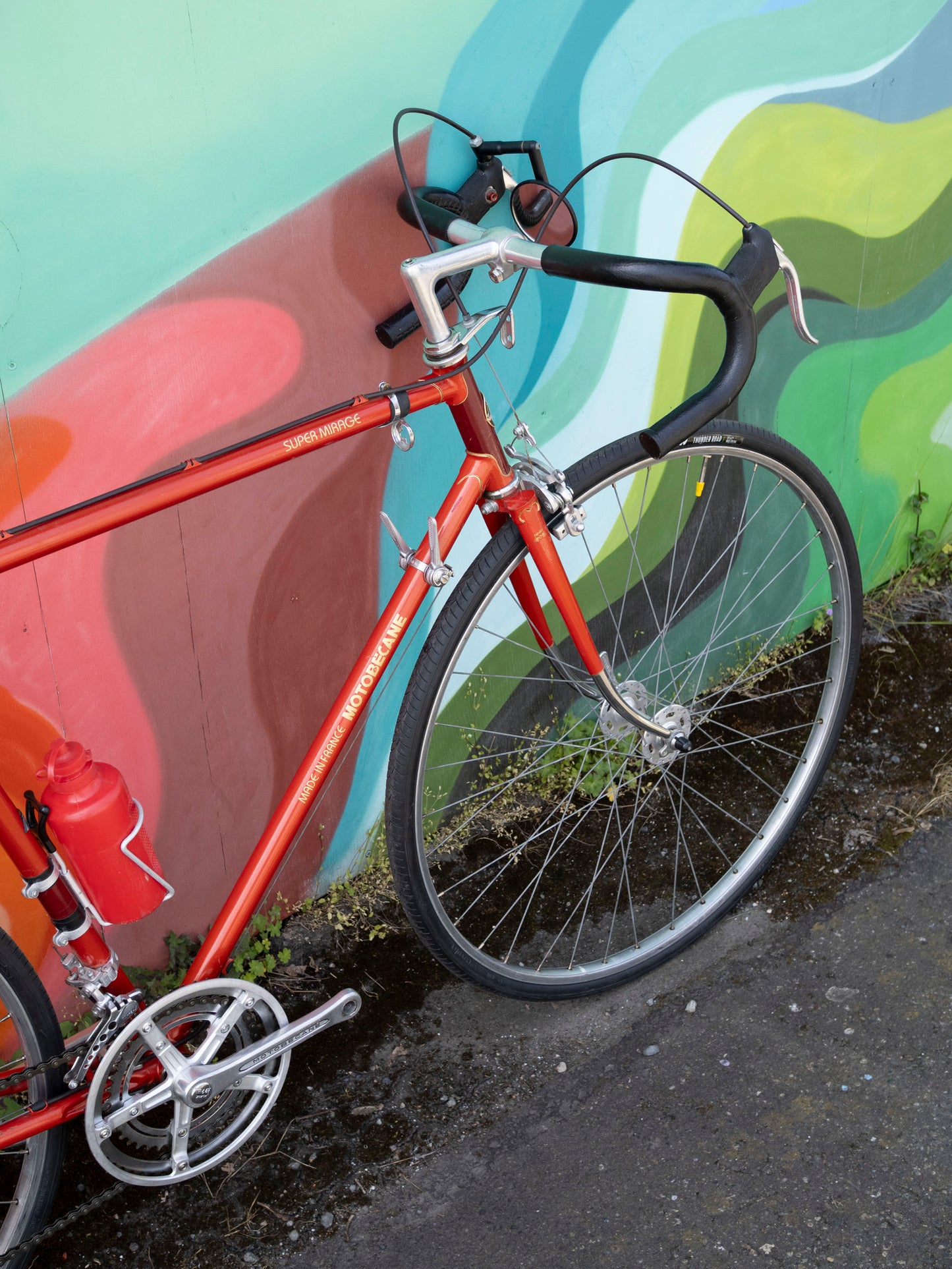 Vintage Motobecane Super Mirage Touring Bike, Red & Gold, 58cm