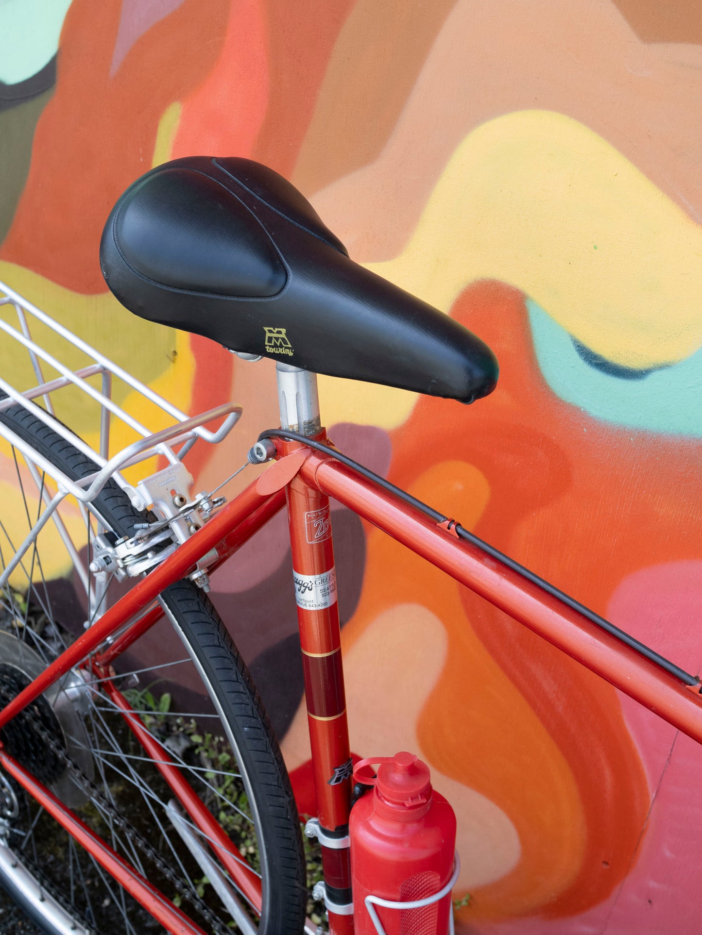 Vintage Motobecane Super Mirage Touring Bike, Red & Gold, 58cm