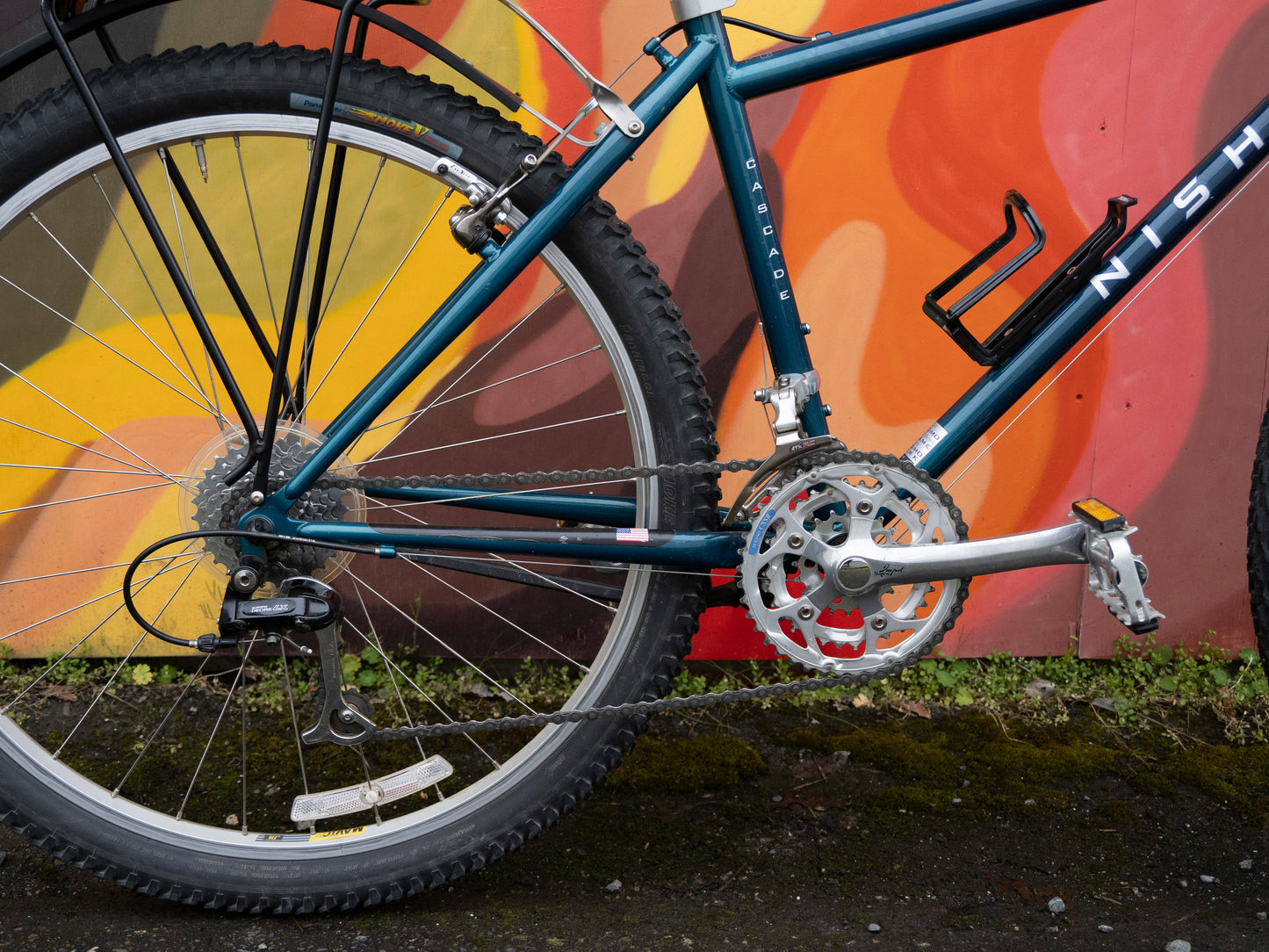 Nishiki Cascade Early 90s MTB, purple & teal, 16in/40cm/XXS