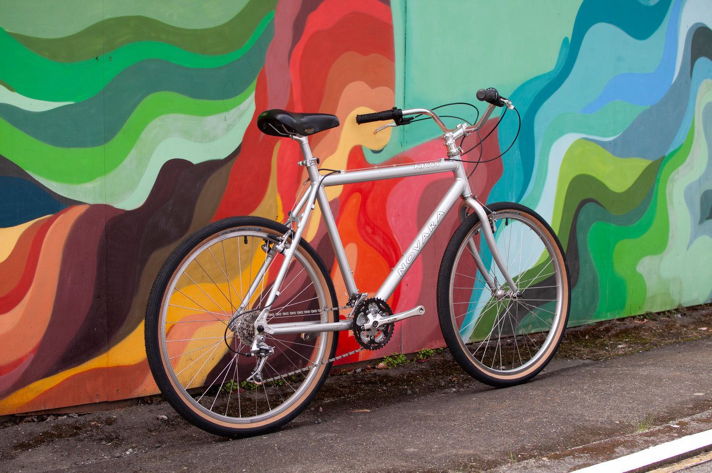 Late 90's REI Novara A7000 Aluminum All-Terrain Bike, Silver, Medium/53cm