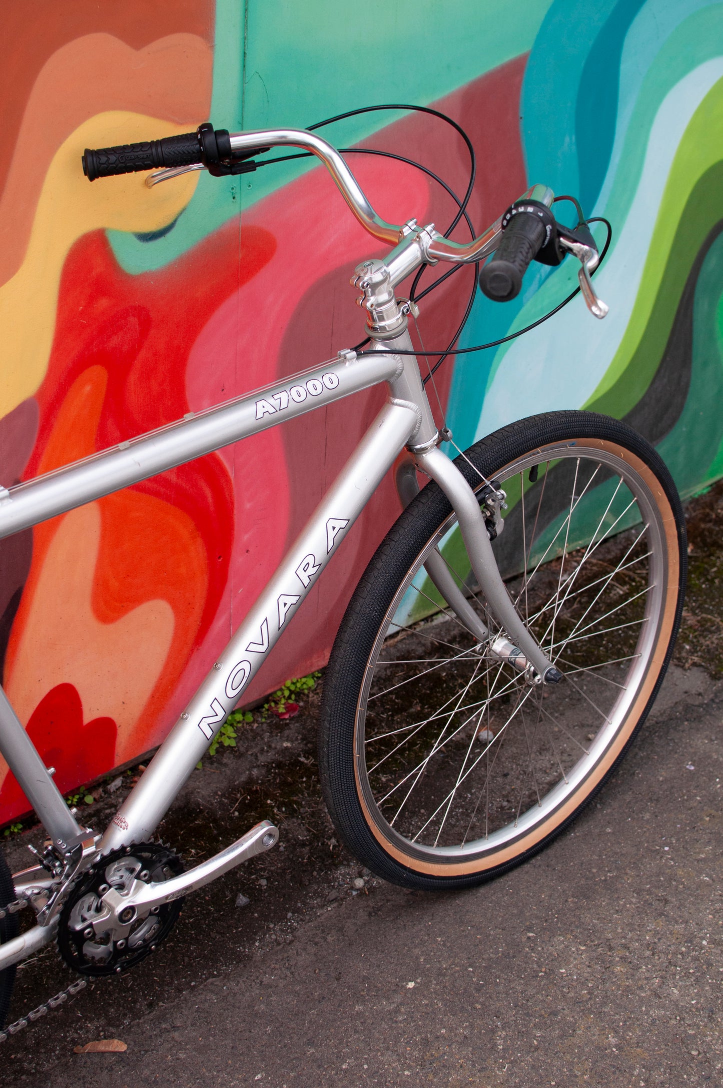 Late 90's REI Novara A7000 Aluminum All-Terrain Bike, Silver, Medium/53cm