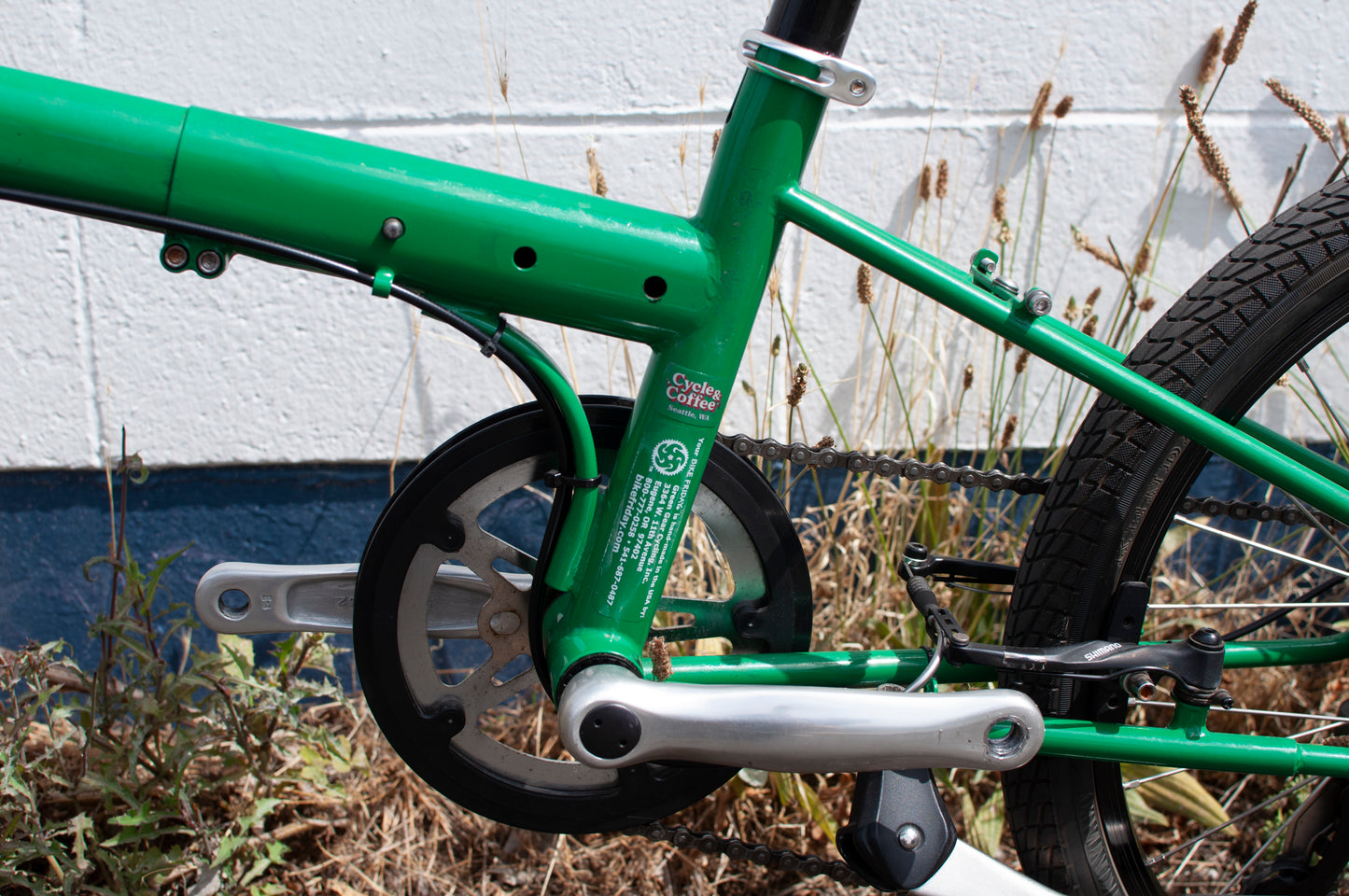 Bike Friday OSATA adjustable size mini velo, green, made in Eugene, OR