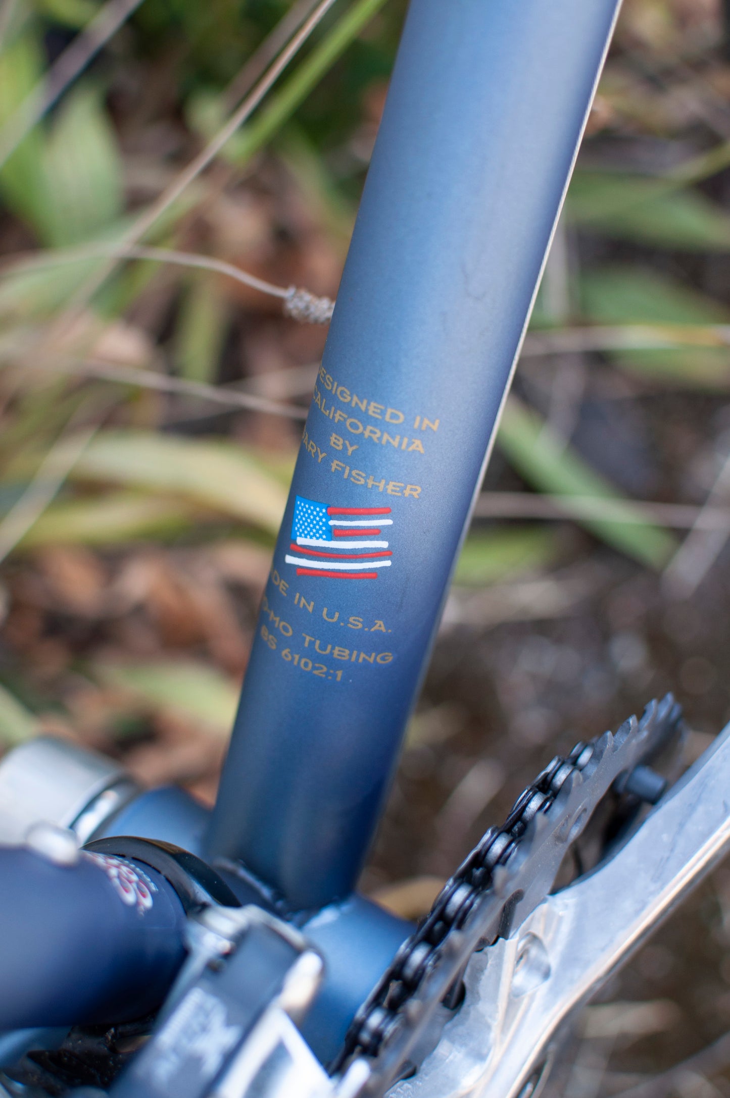 1996 Gary Fisher Zebrano All-Arounder Bike, made in USA, 44cm/Small, matte metallic blue & gold