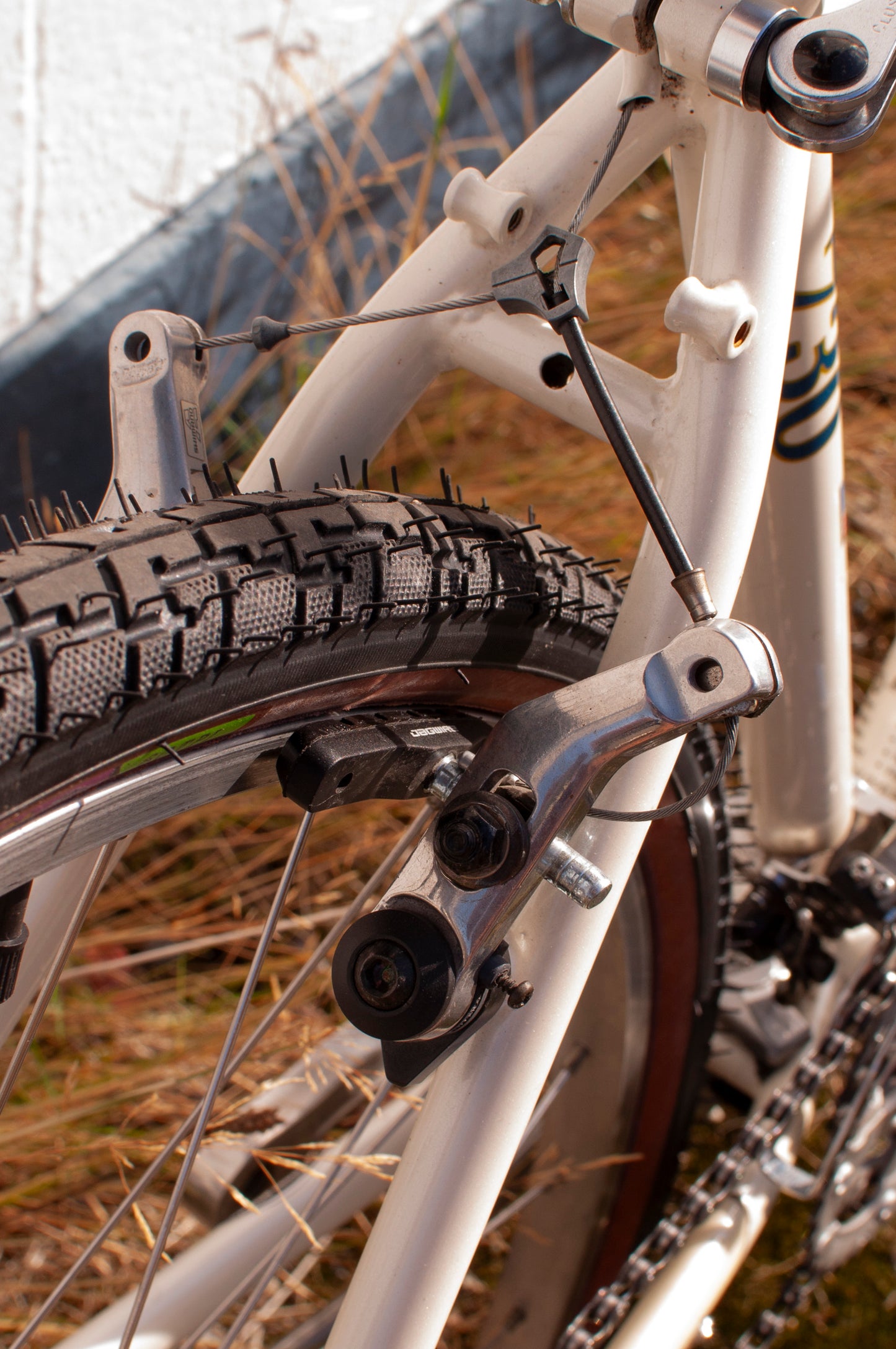 90s Trek 730 Multitrack Steel Hybrid bike, Pearl White & Navy Blue, 39cm/XS