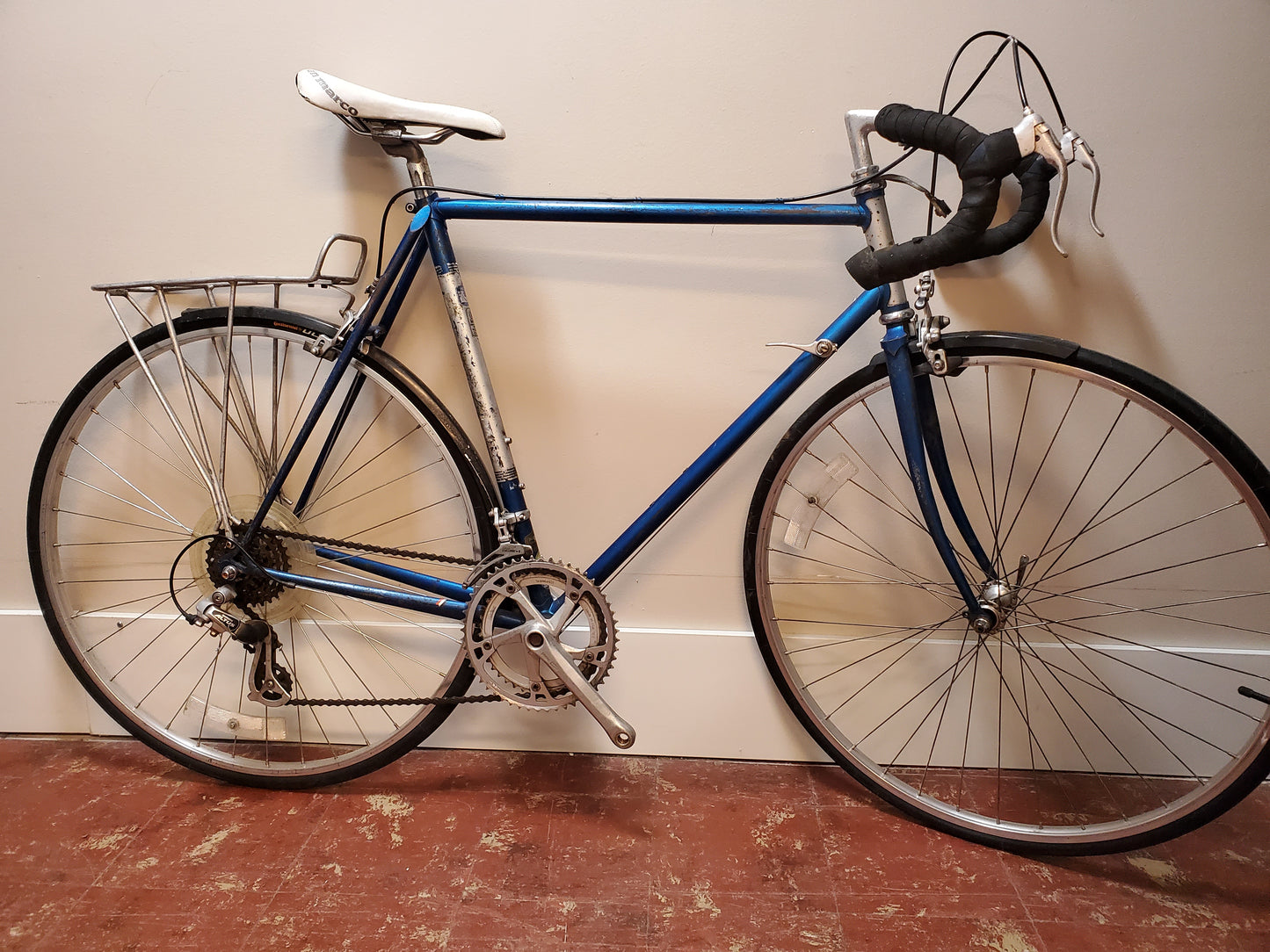 Blue Vintage Road Bike, 62 cm
