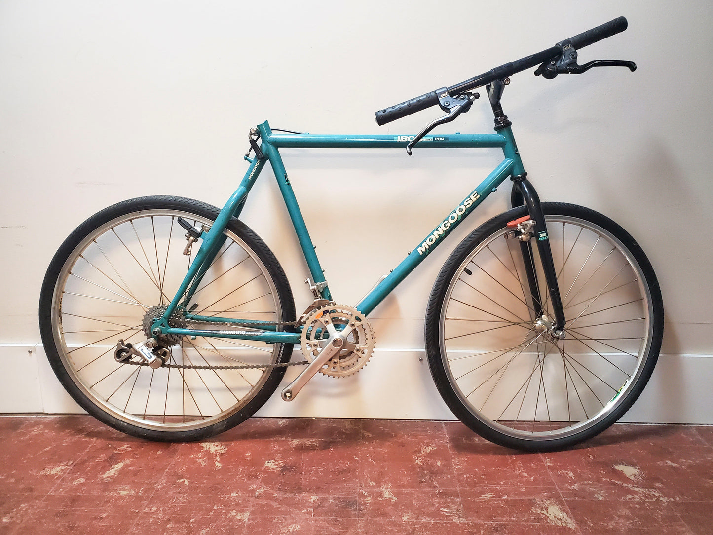 Mongoose IBOC Series Pro, 90's Rigid MTB, Teal, 58cm