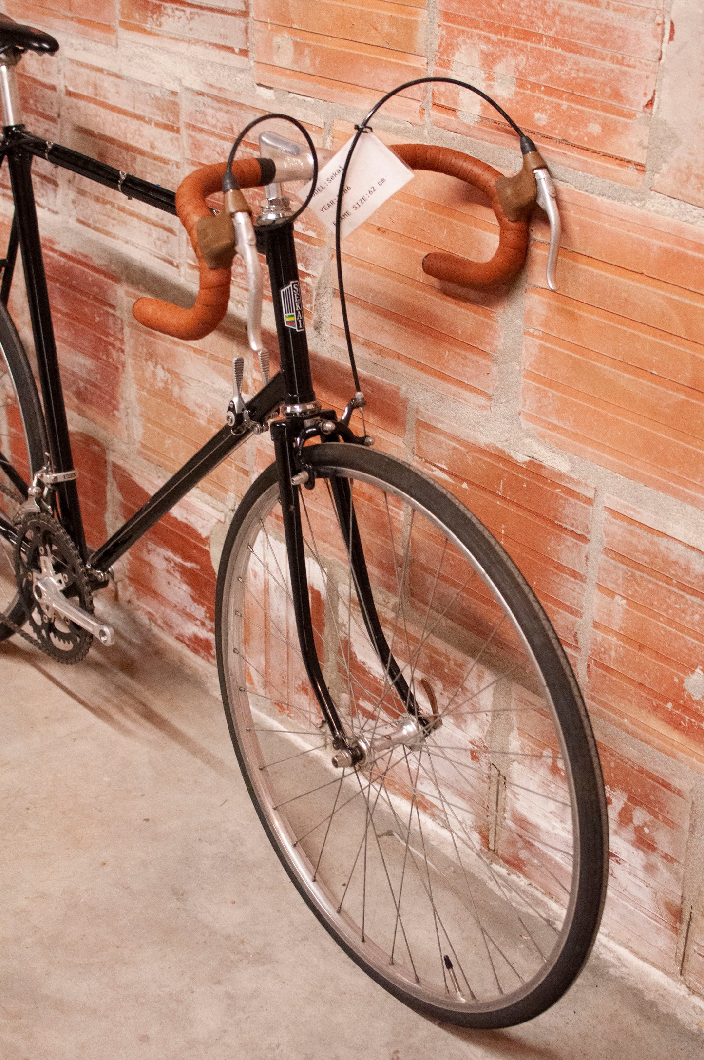 Sekai Vintage Road Bike, Black, 62cm