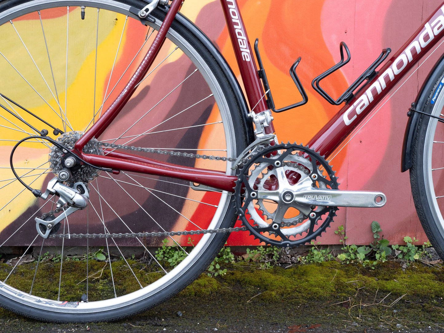 2007 Cannondale Synapse Sport 4, Aluminum and Carbon Road Bike, 57cm/LG, Velvet Red