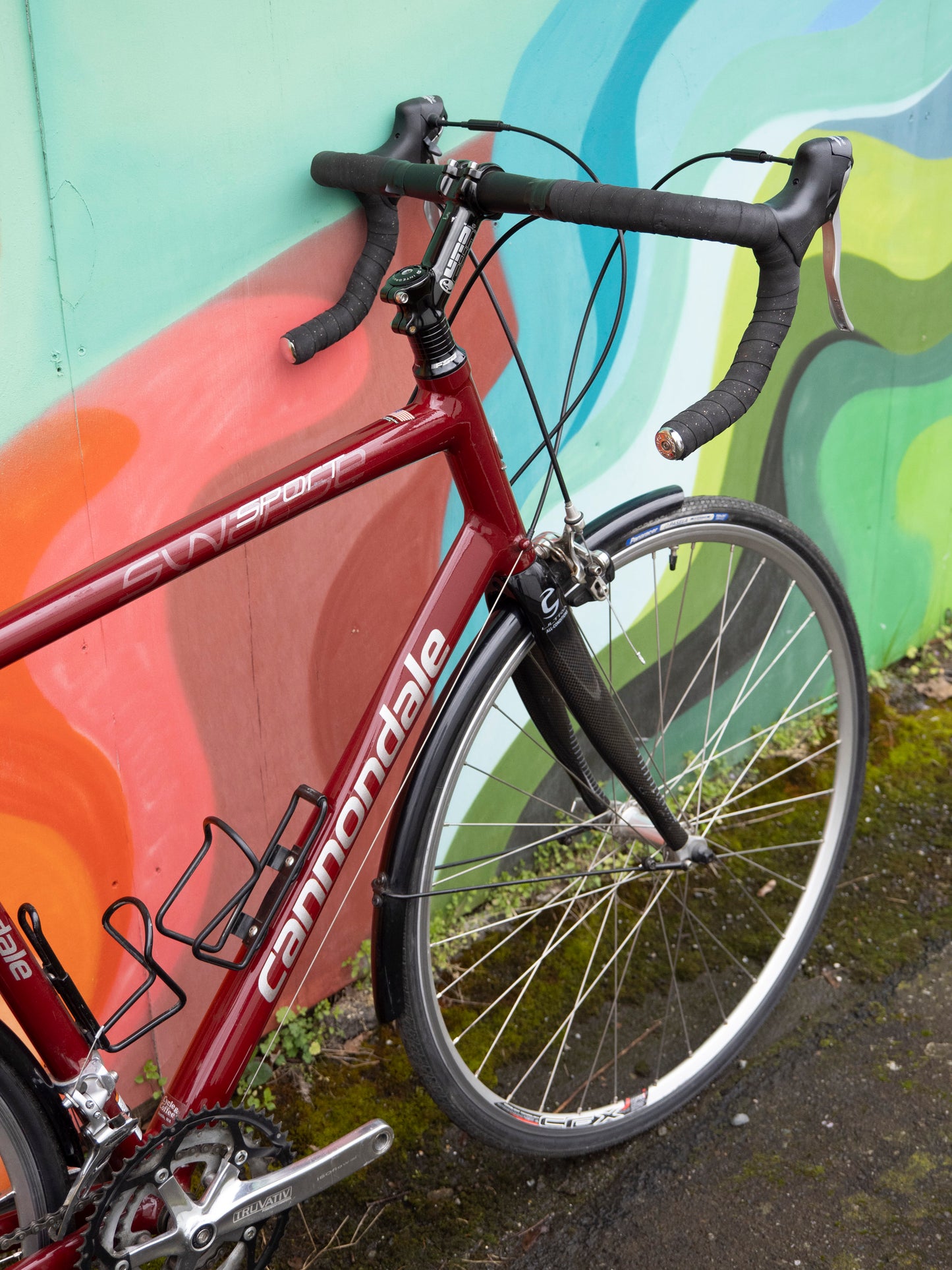 2007 Cannondale Synapse Sport 4, Aluminum and Carbon Road Bike, 57cm/LG, Velvet Red