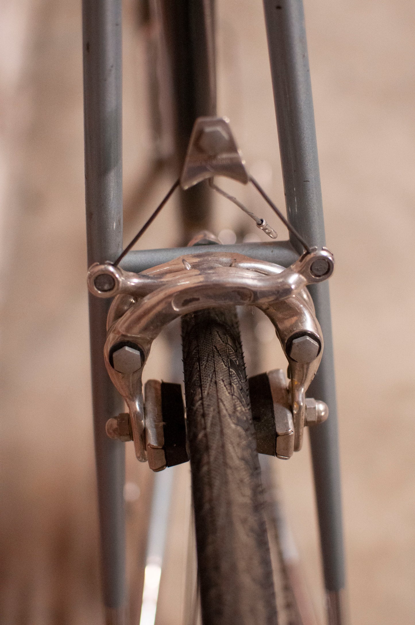 Panasonic DX-4000 Vintage Road Bike, 64 cm, Silver & Black