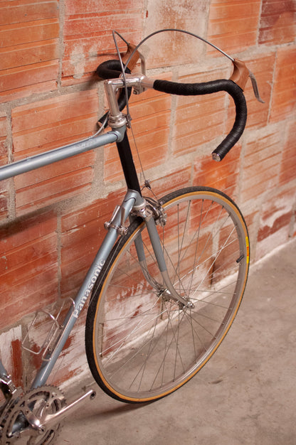 Panasonic DX-4000 Vintage Road Bike, 64 cm, Silver & Black