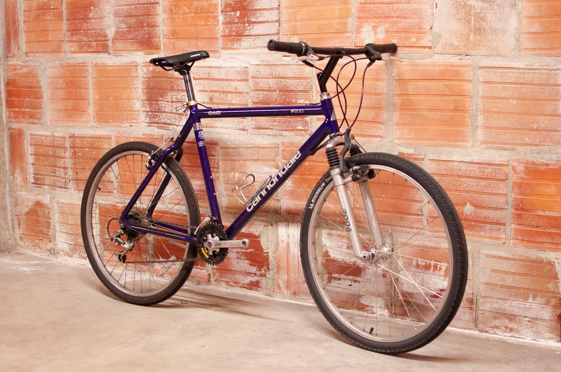 purple cannondale mountain bike