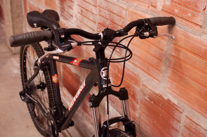Novara Portal hardtail MTB, grey with black & red, 17 in small/medium