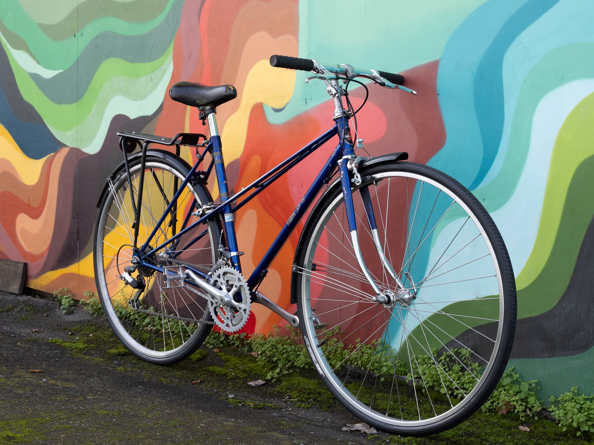 Takara Mixte Vintage Road Bike, Blue, 50cm/Small