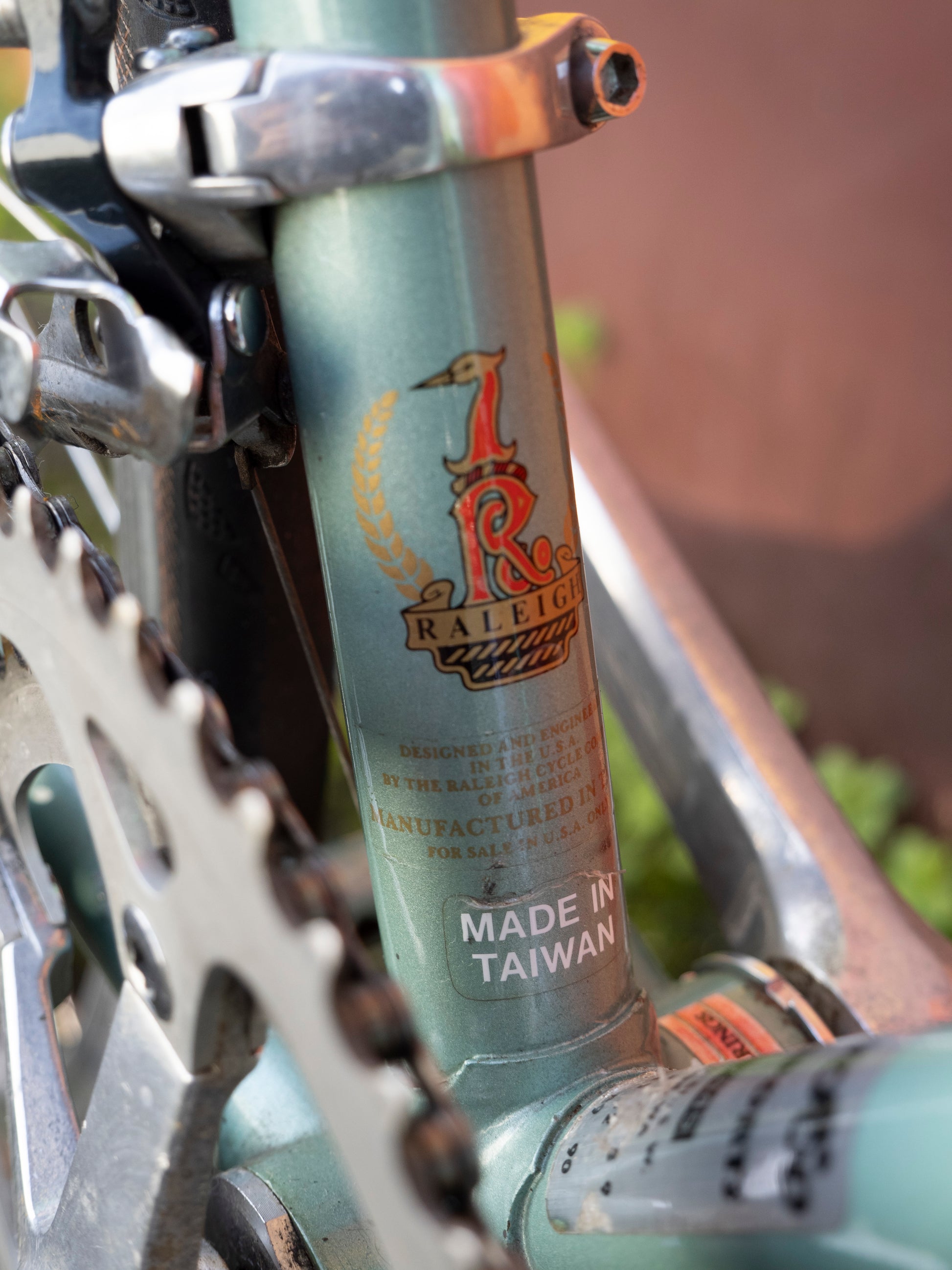 Raleigh Grand Prix Vintage Road Bike, 55 cm/M, seafoam green w