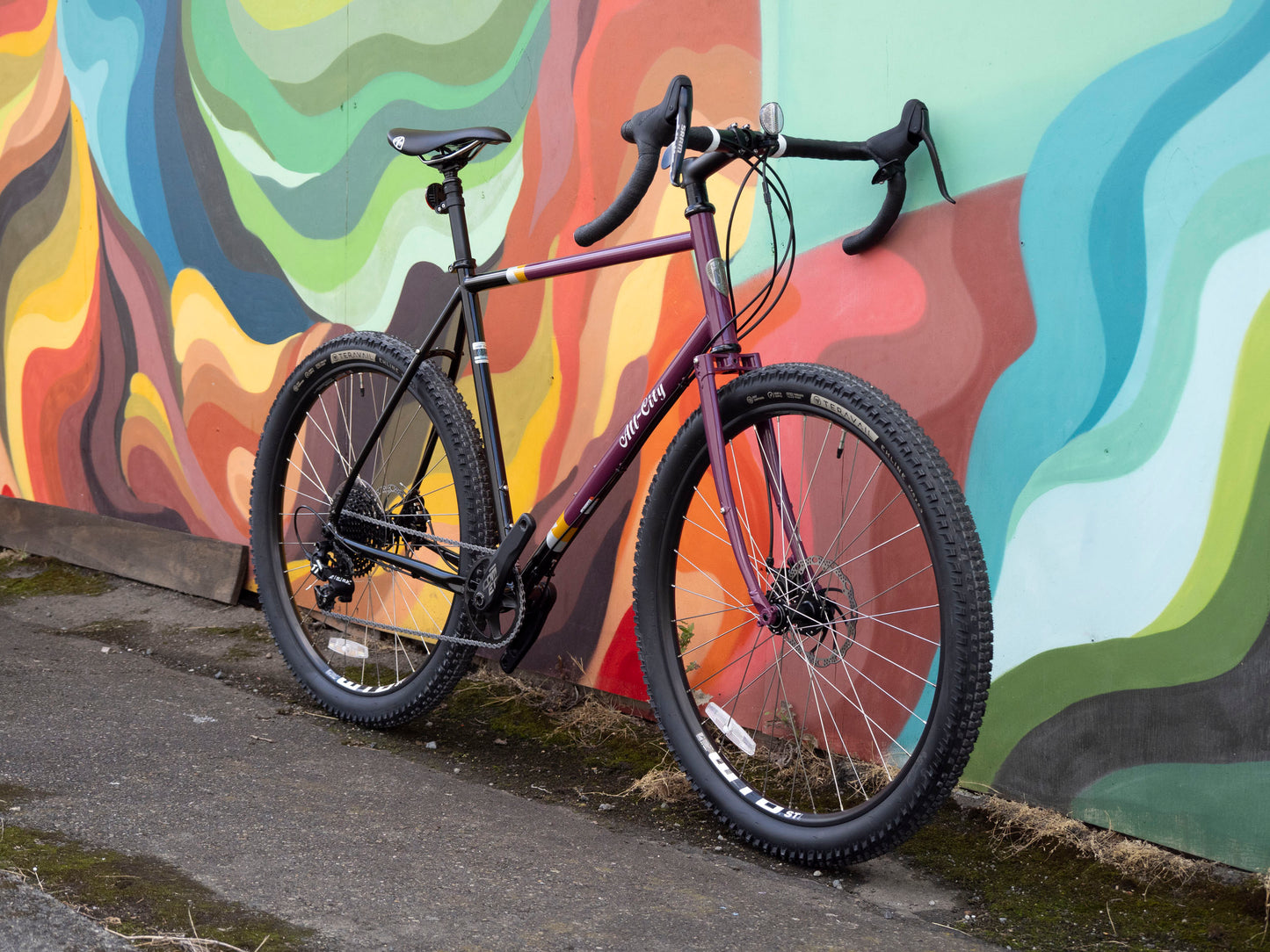 All-City Gorilla Monsoon Apex All Terrain Bike, 650b, Steel, Charred Berry, 58cm