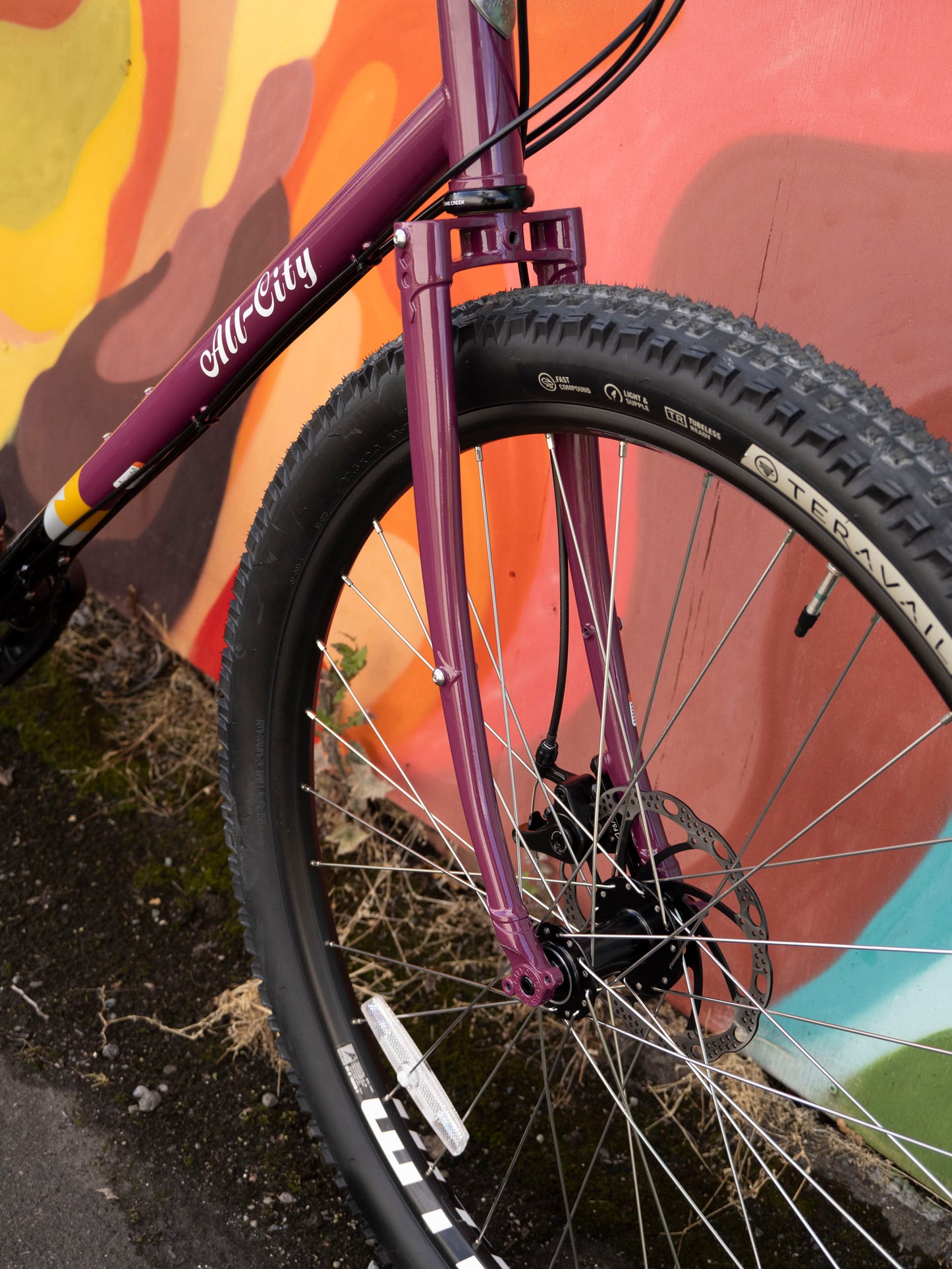All-City Gorilla Monsoon Apex All Terrain Bike, 650b, Steel, Charred Berry, 58cm