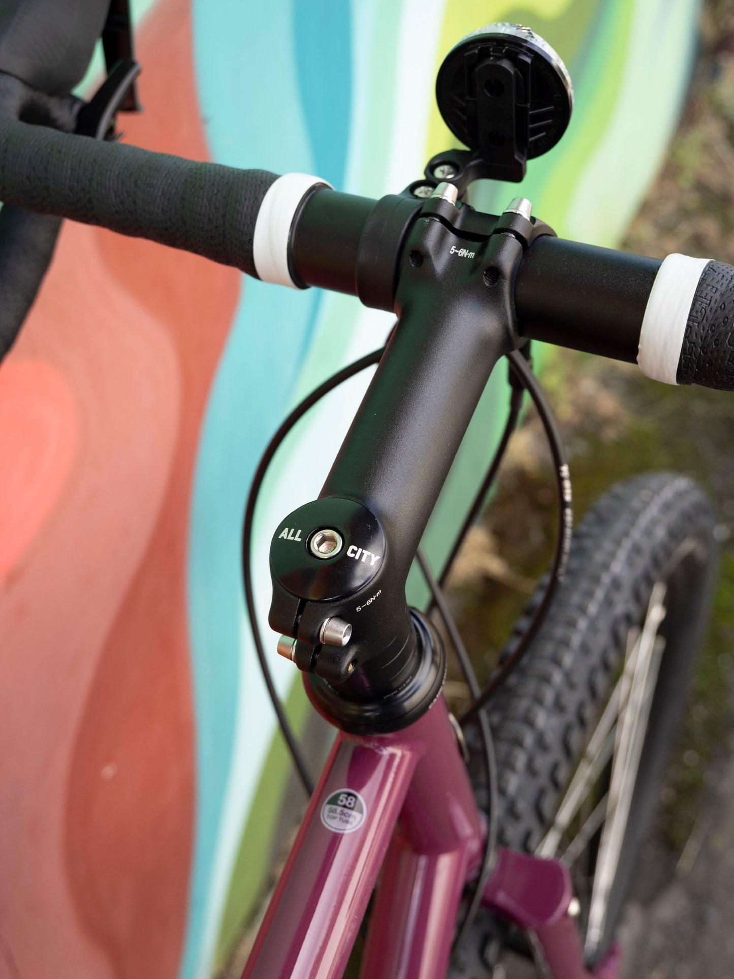 All-City Gorilla Monsoon Apex All Terrain Bike, 650b, Steel, Charred Berry, 58cm