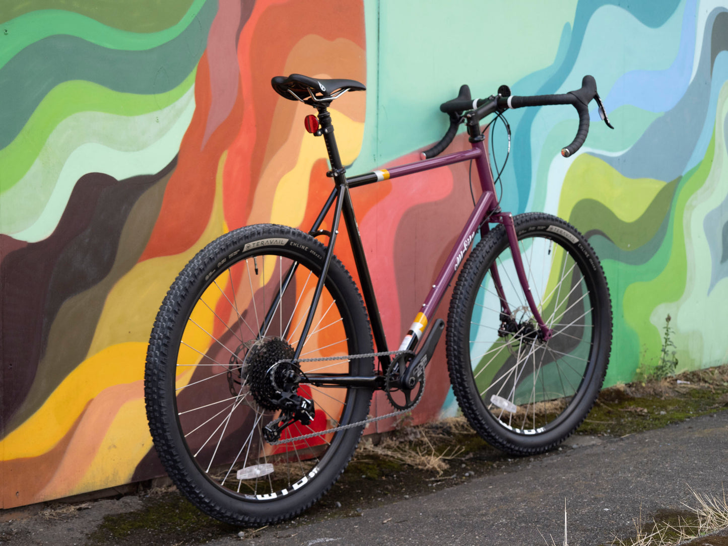 All-City Gorilla Monsoon Apex All Terrain Bike, 650b, Steel, Charred Berry, 58cm