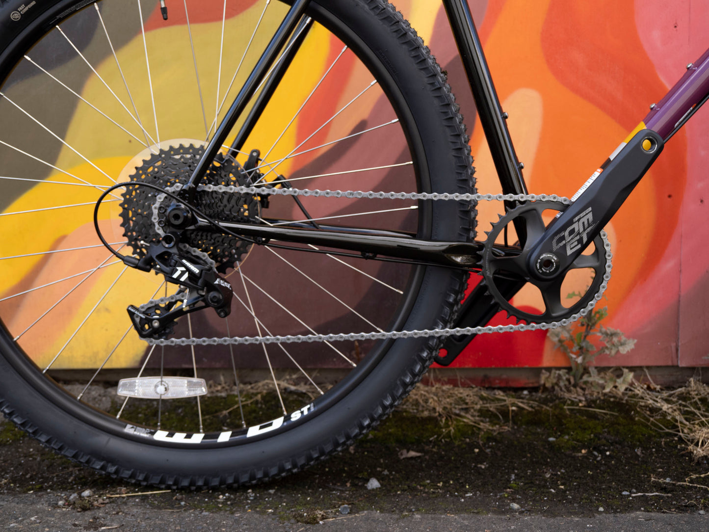 All-City Gorilla Monsoon Apex All Terrain Bike, 650b, Steel, Charred Berry, 58cm