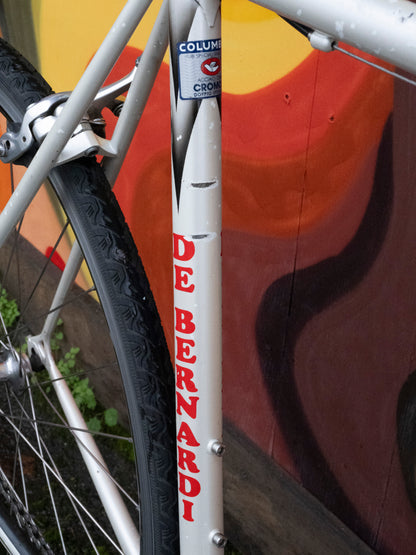 De Bernardi Vintage Italian Road Bike - white, red and black - 55cm/Md-Lg