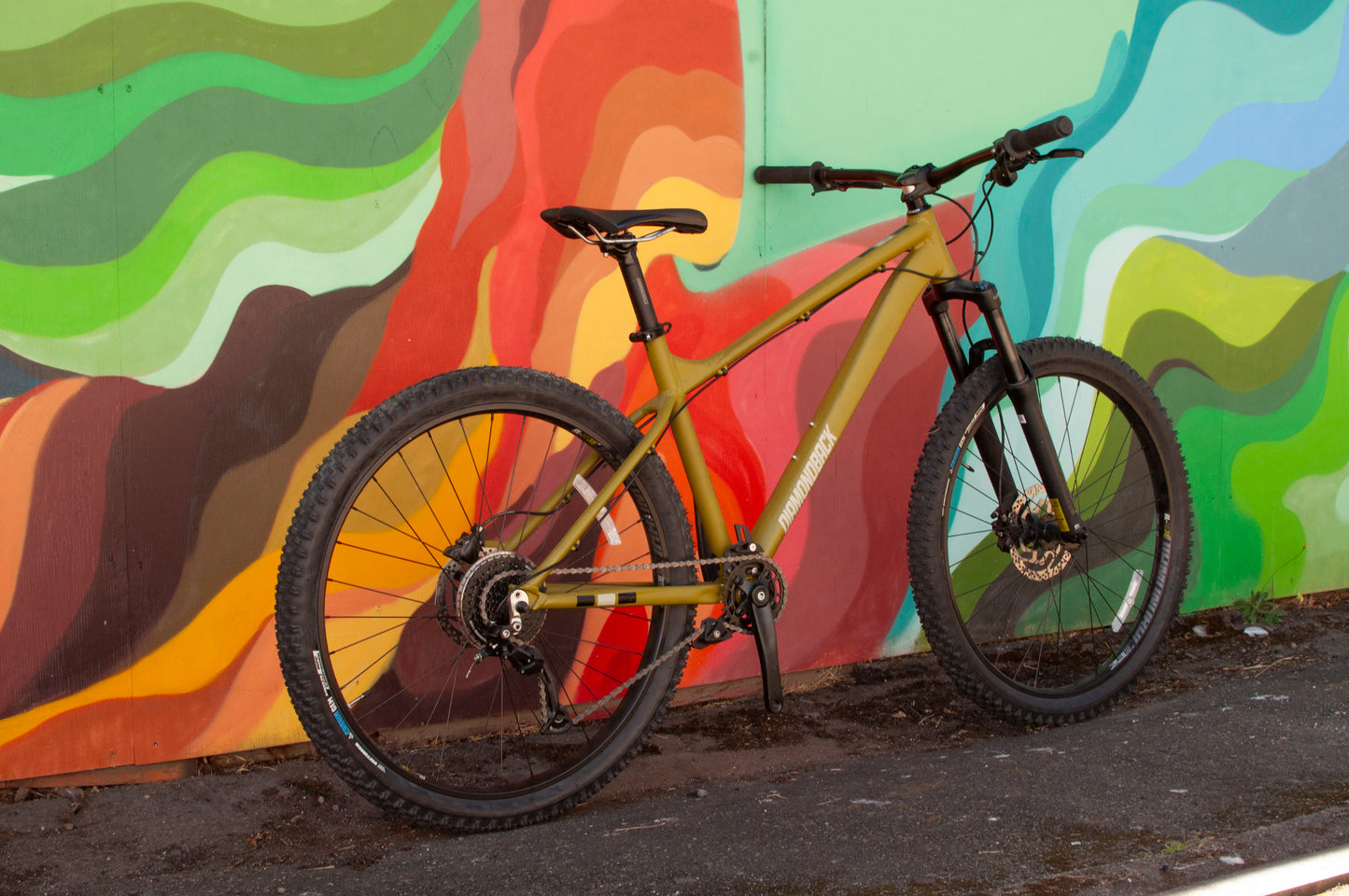 Diamondback Line Hard Tail Mountain Bike, Green, MD