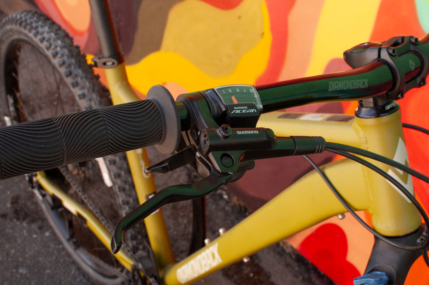 Diamondback Line Hard Tail Mountain Bike, Green, MD