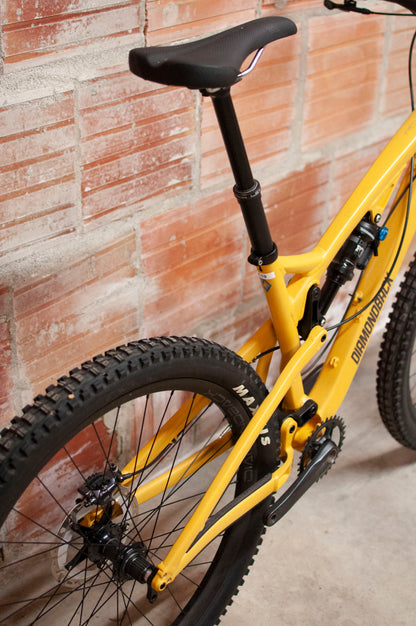 Diamondback Release 3 Full Suspension Mountain Bike, MD, Mustard