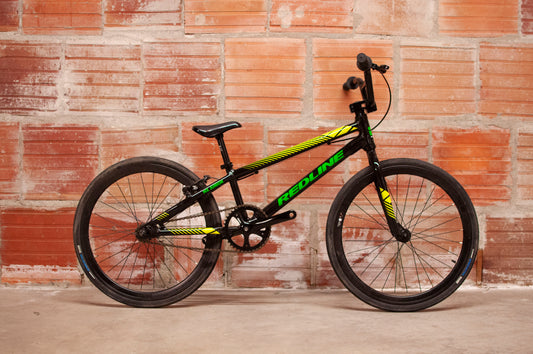 Redline MX Junior BMX Race Bike, 19 cm Black, Yellow, Green