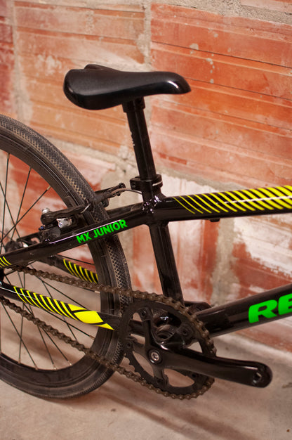 Redline MX Junior BMX Race Bike, 19 cm Black, Yellow, Green
