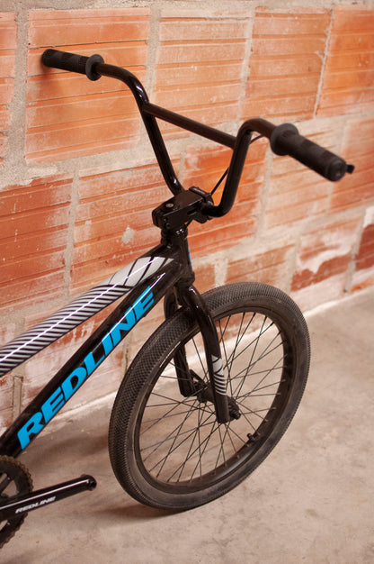 Redline MX 20 BMX Bike, Black, Blue, Grey