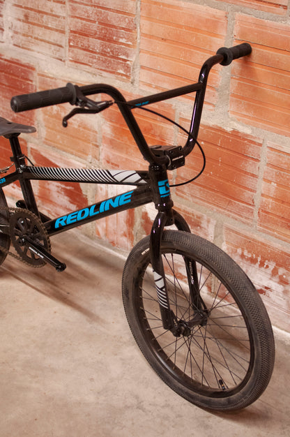 Redline MX 20 BMX Bike, Black, Blue, Grey